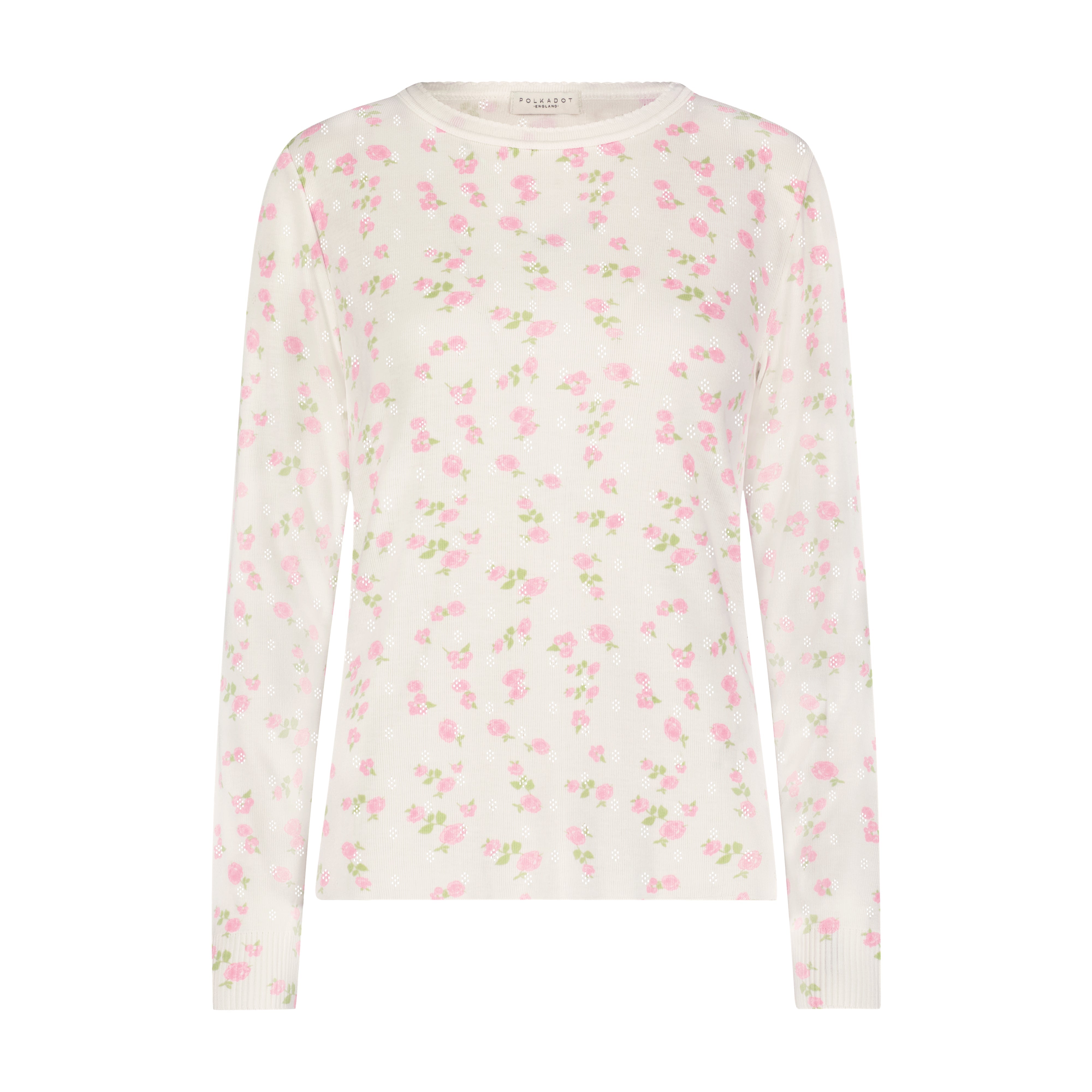 Pink Garden Print Pointelle Collection