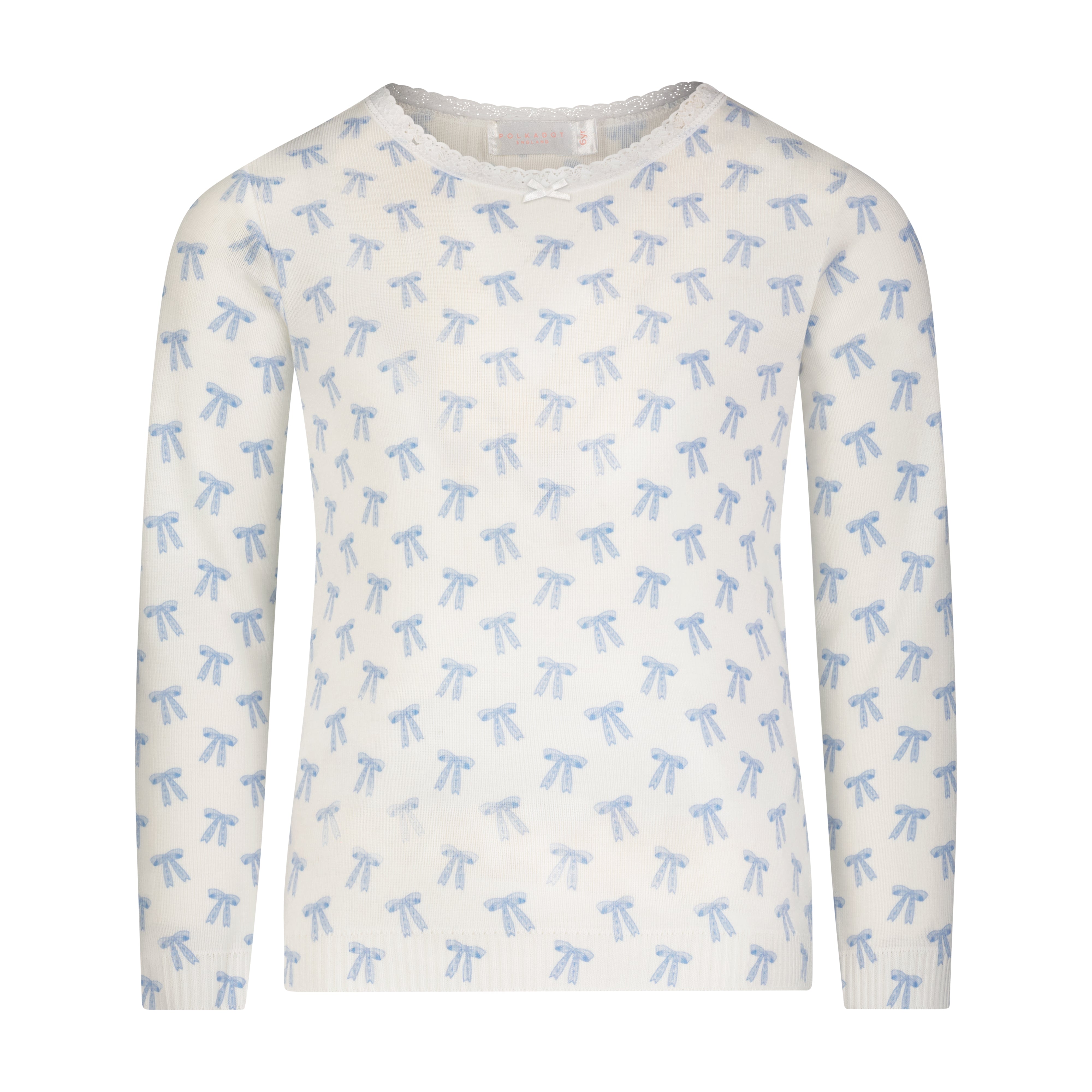 Girls Blue Forever Love Bow Print Collection