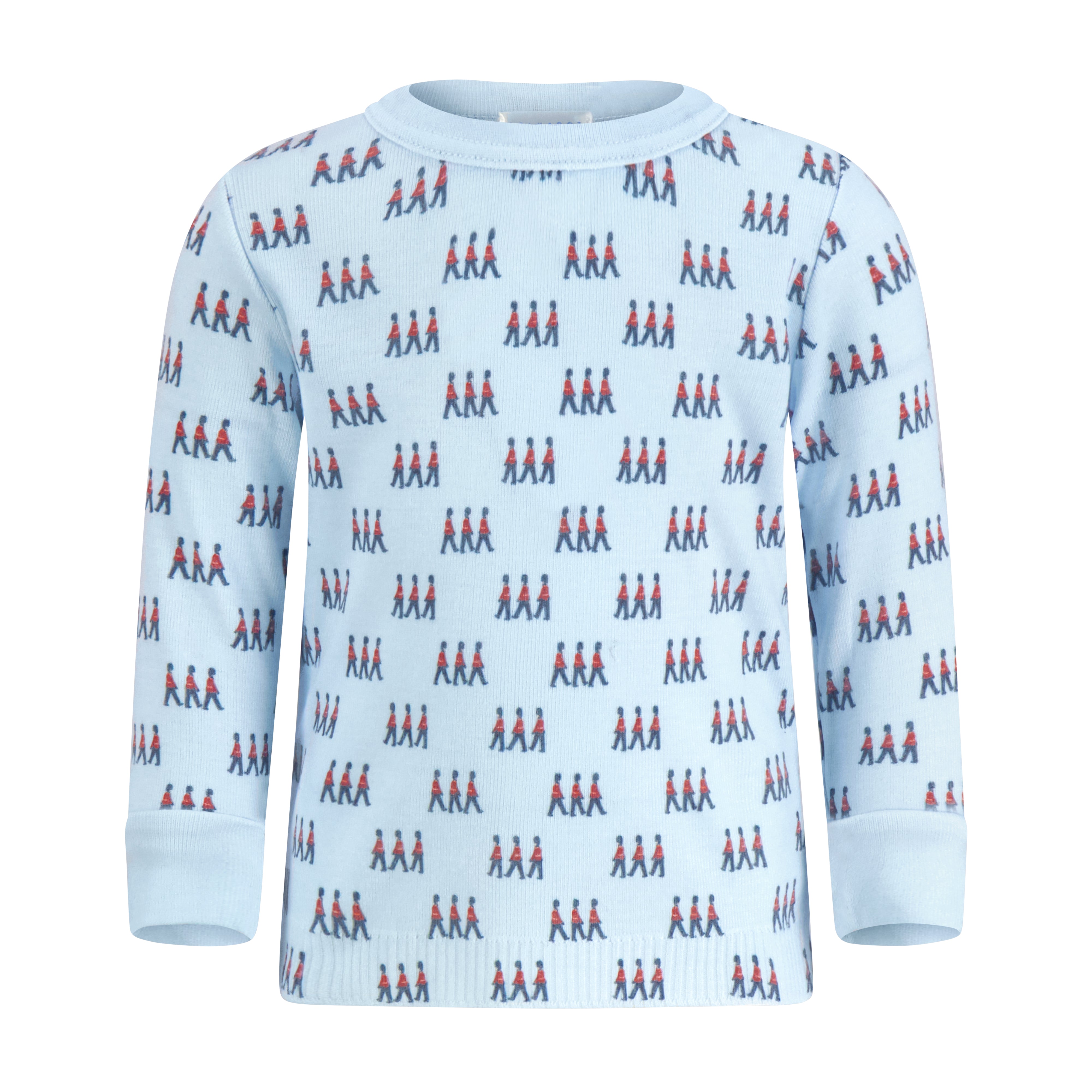 Boys & Baby Crew Long Sleeve - London Soldier Print -HID till winter 2026