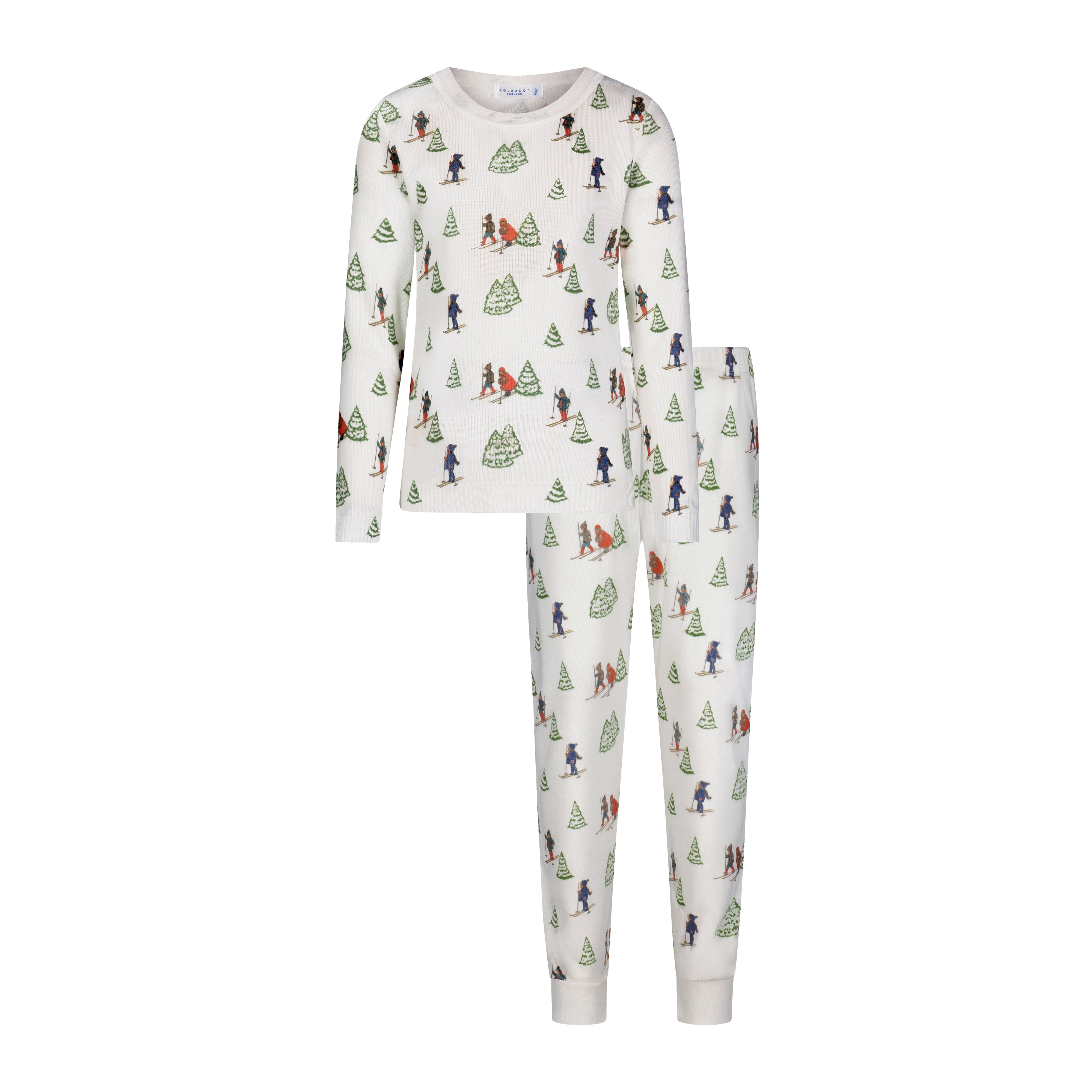 Boys & Baby Set Crew LS & Pant - Vintage Ski Print