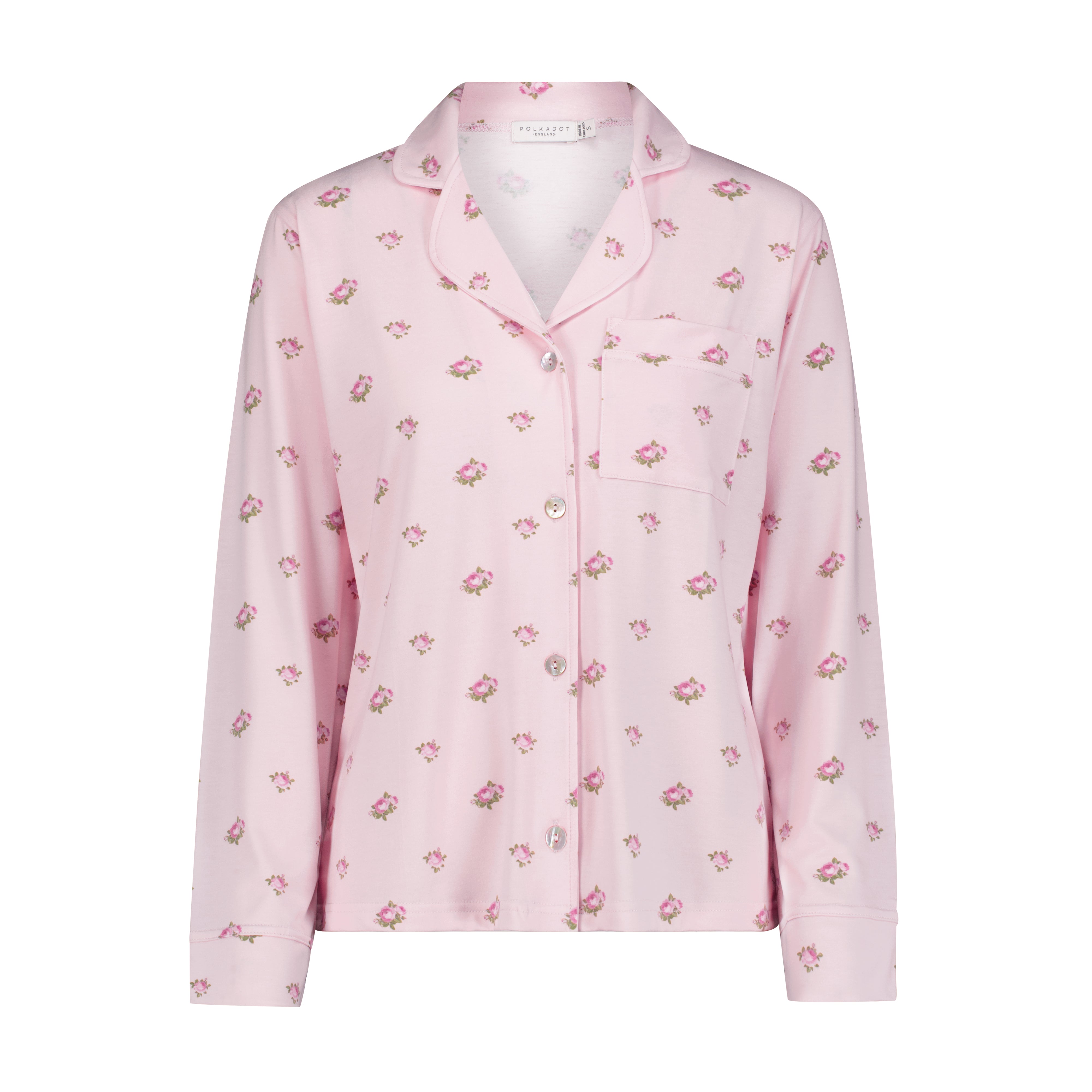 Charley Pajama Set - Pink Vintage Rose Print