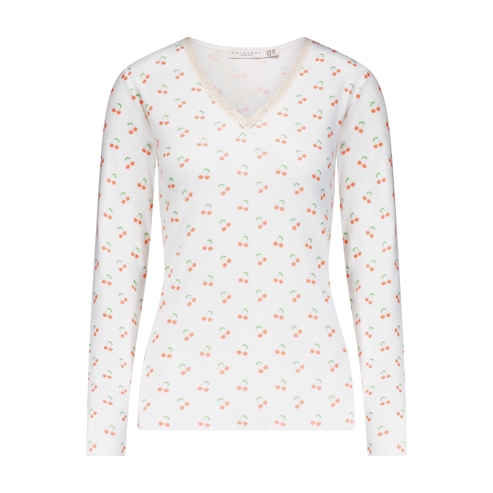 Pauline V Slouchy - Cherry Print