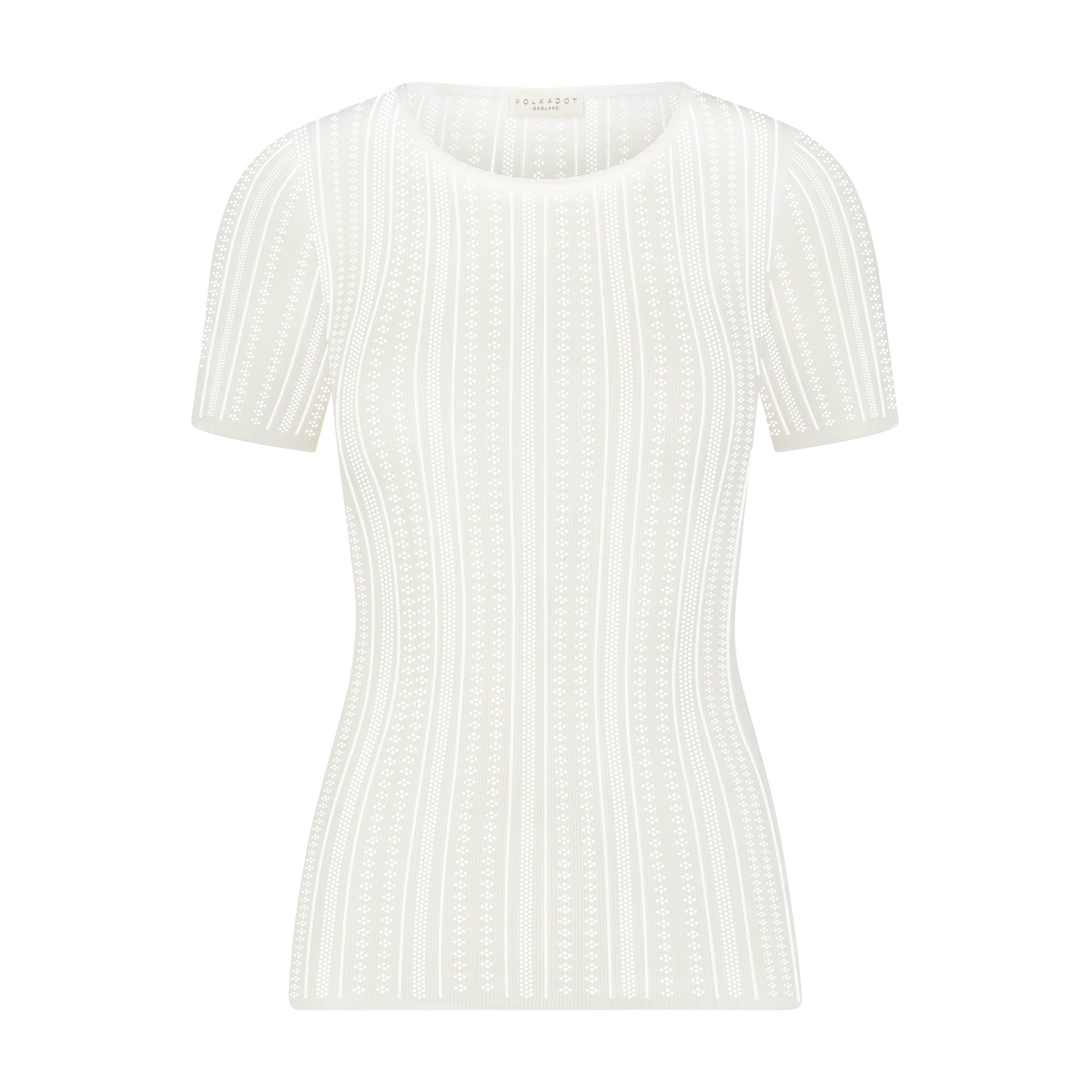 Julia Tee - Ivory Windsor Pointelle