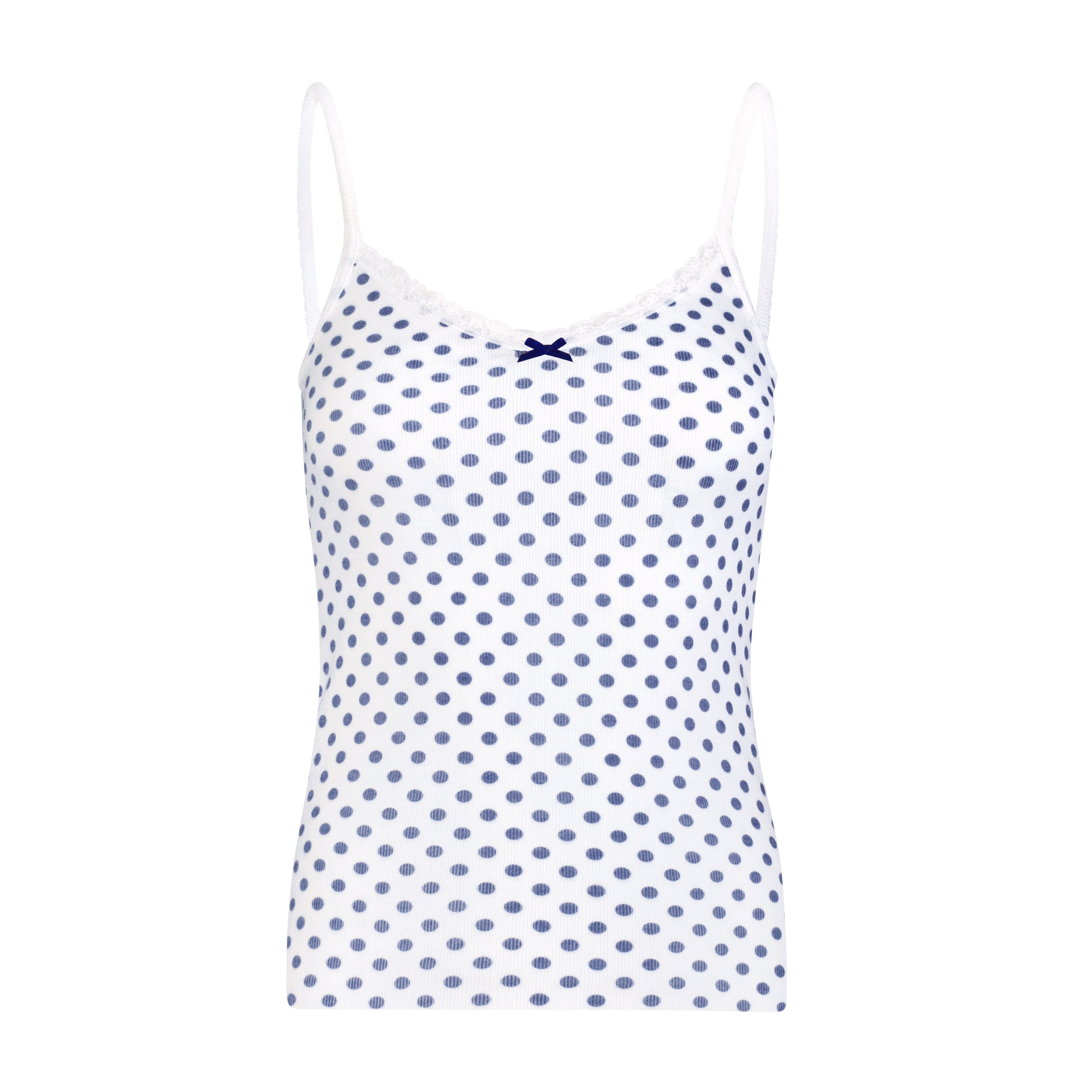 Patti Cami - Navy Dot Print