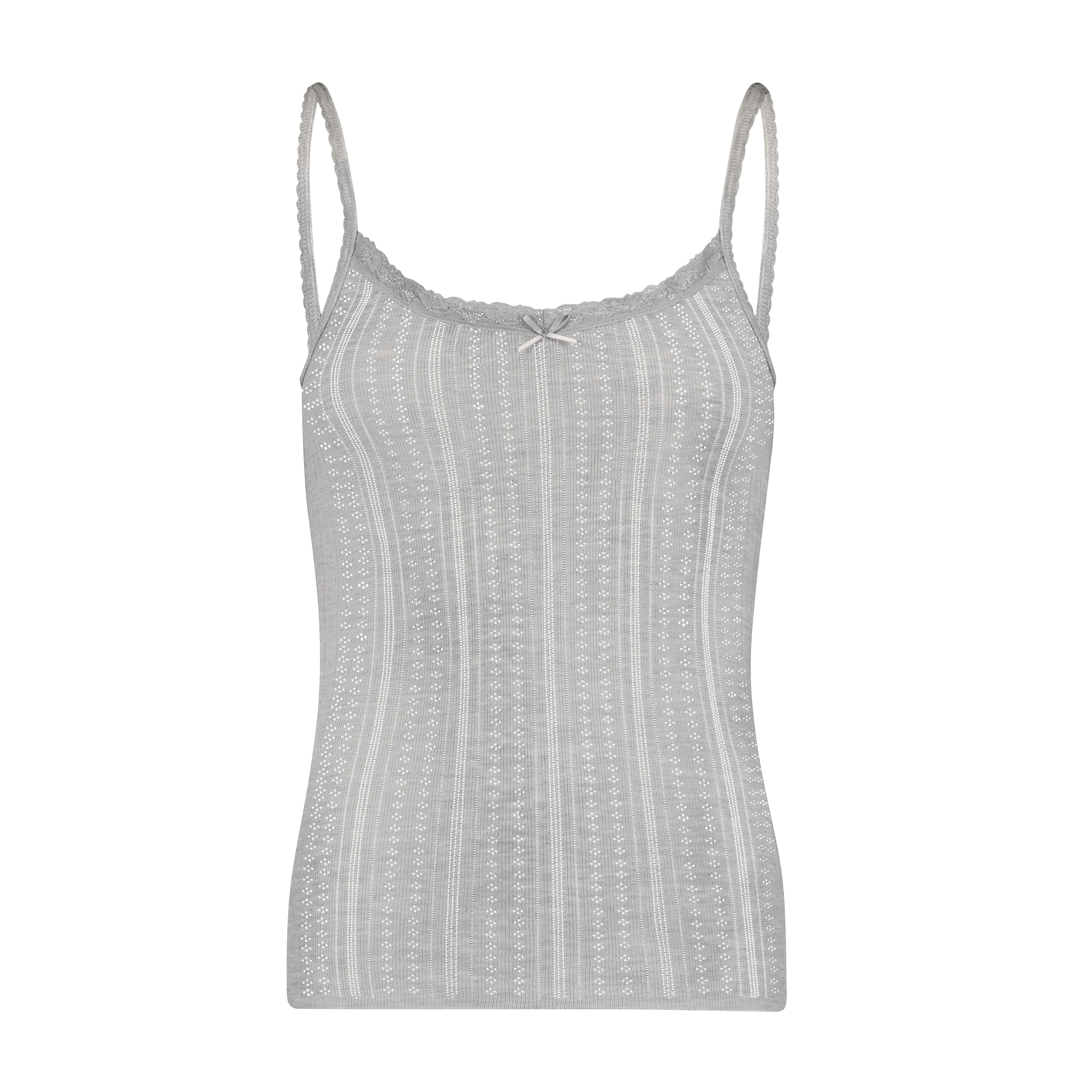Patti Cami - Heather Grey Windsor Pointelle