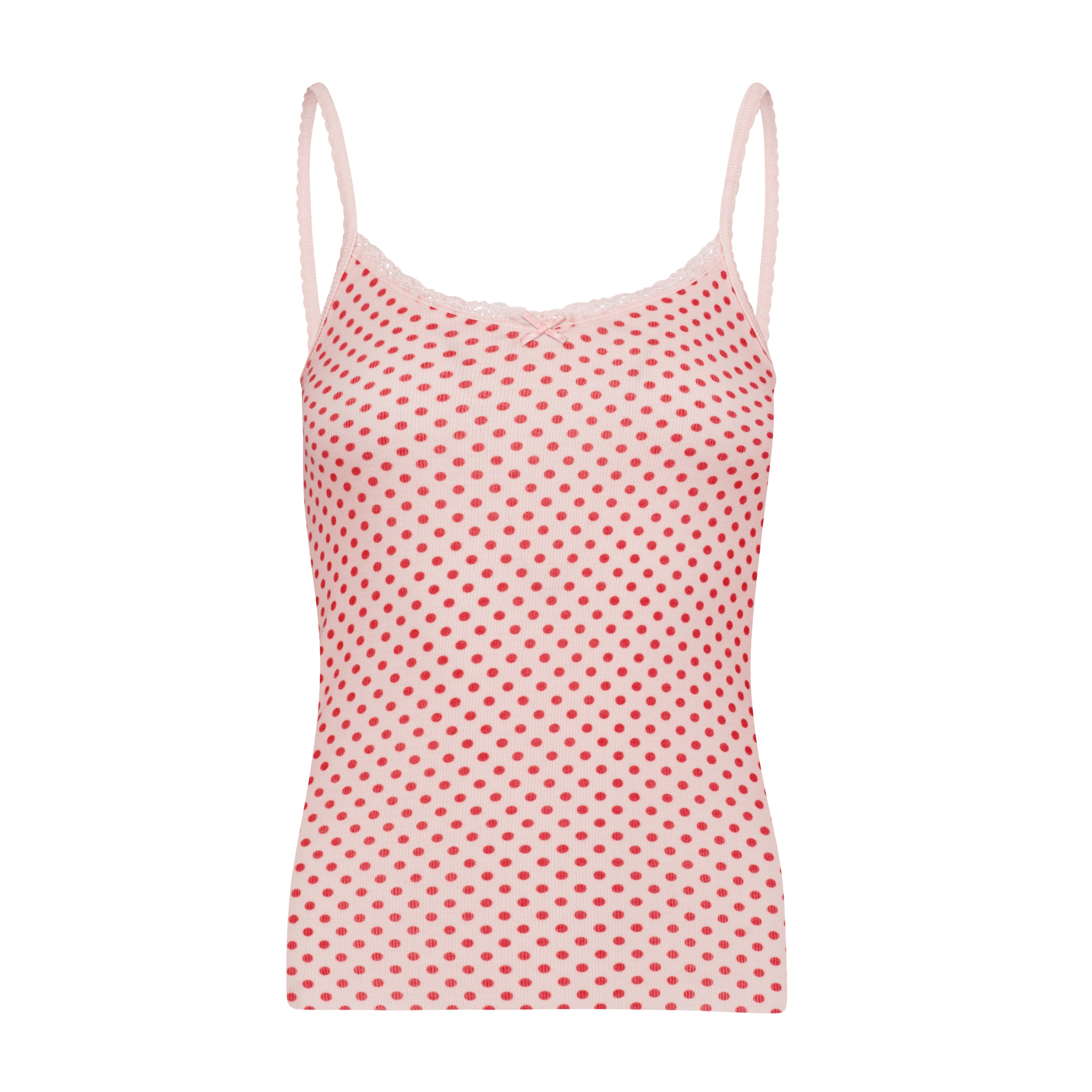 Patti Cami - Red Small Dot Print