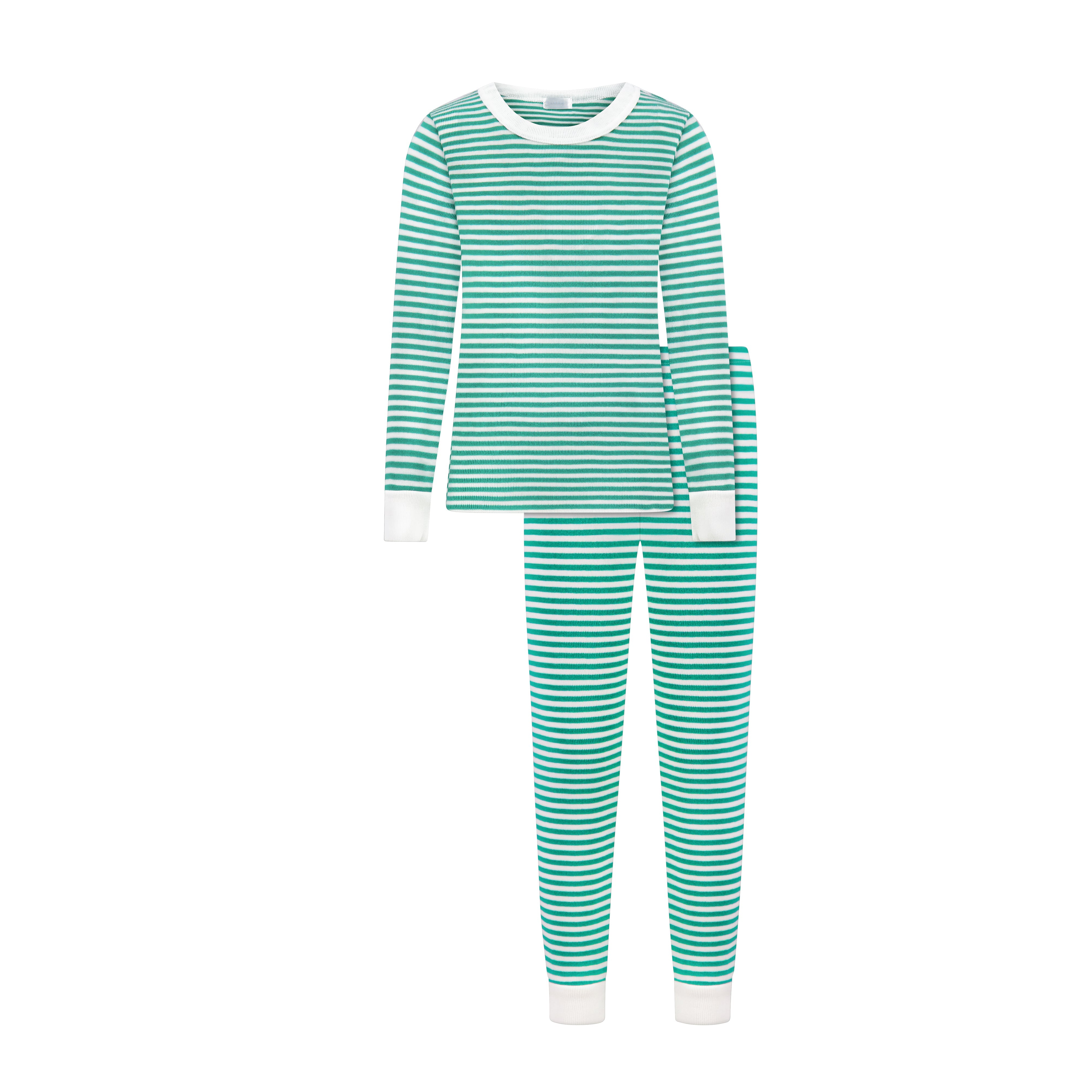 Boys Henry Classic Set Crew LS & Pant - Green Sailor Stripe
