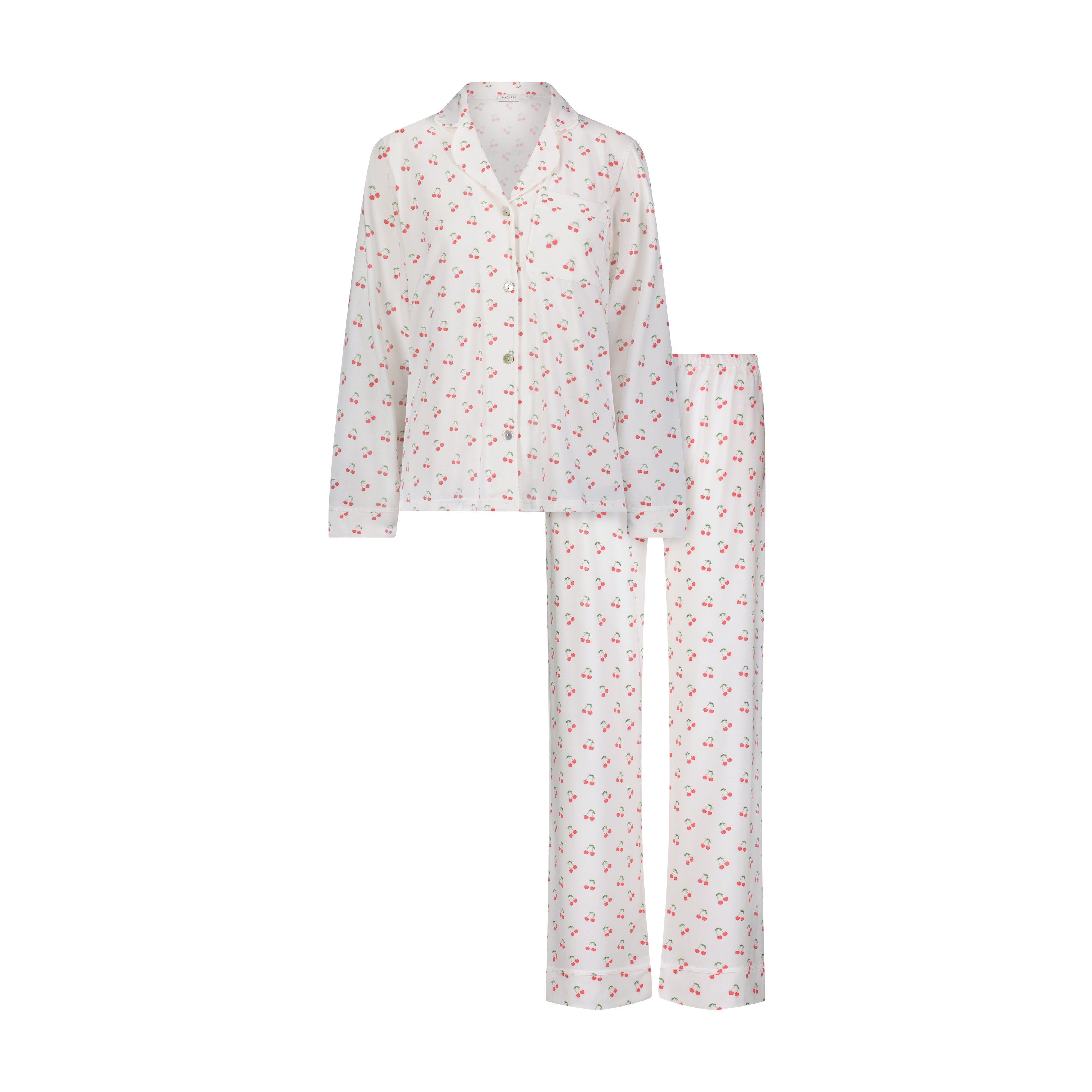 Charley Pajama Set - Cherry Print - with XL