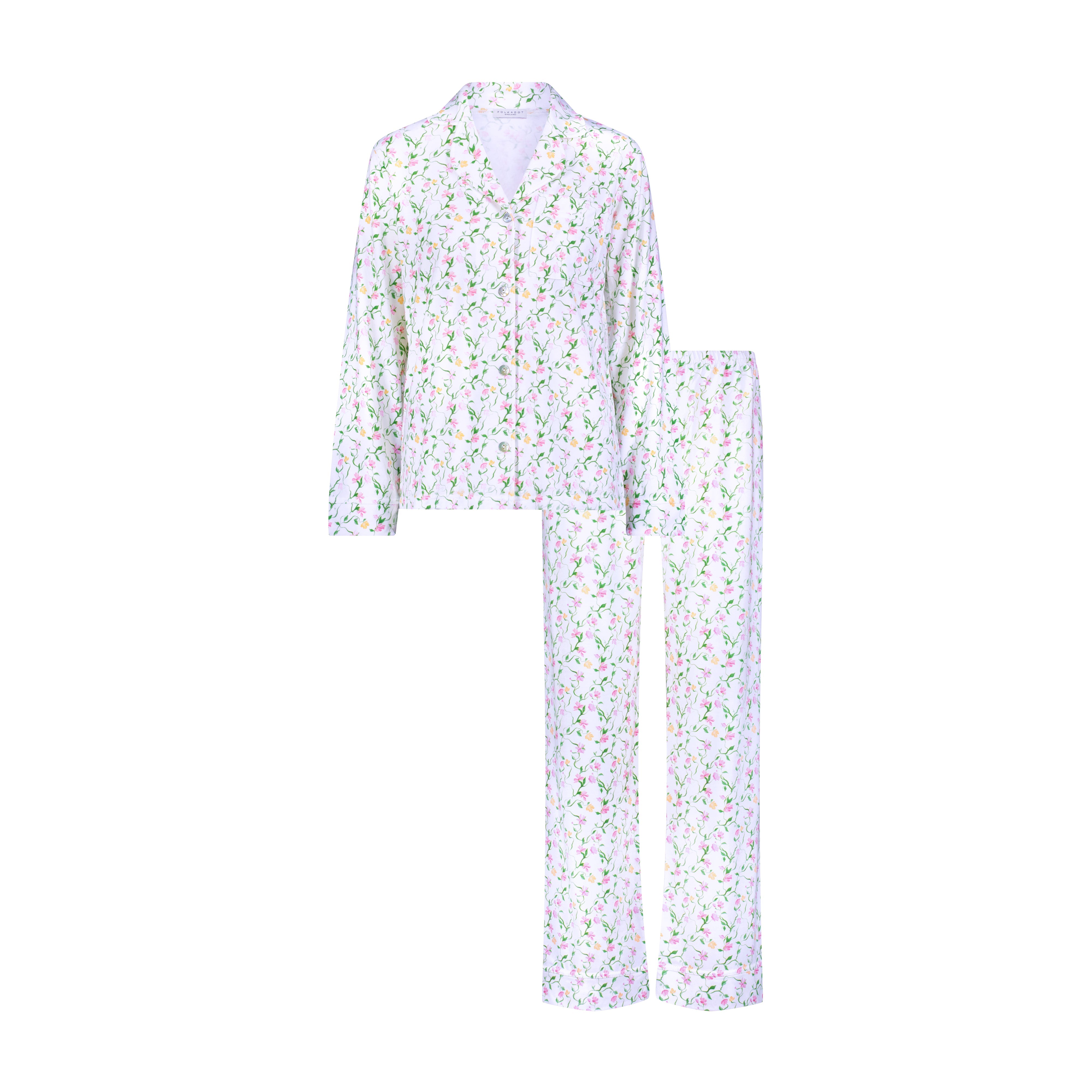 Charley Pajama Set - Sweet Pea Print -with XL