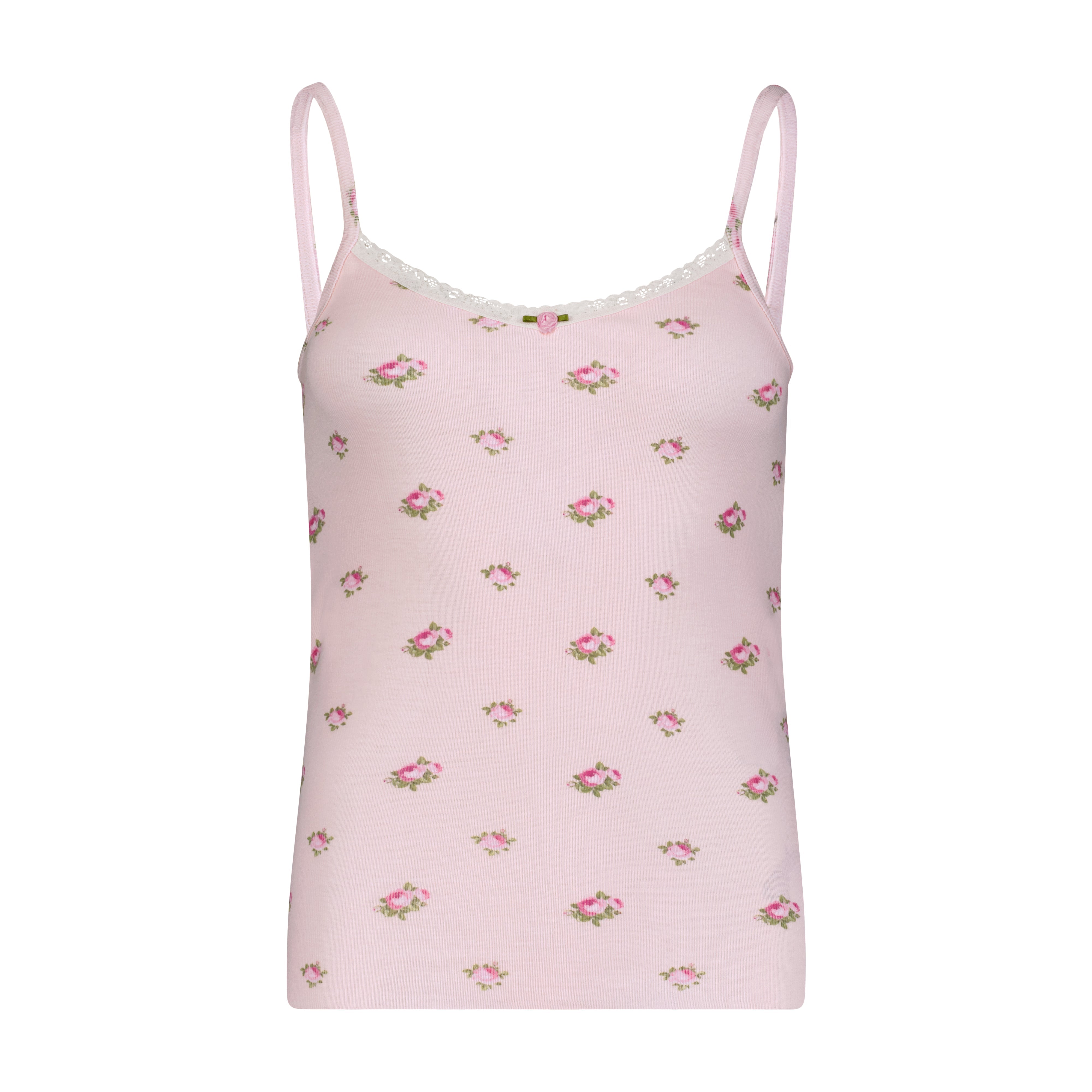 Patti Cami - Pink Vintage Rose Print