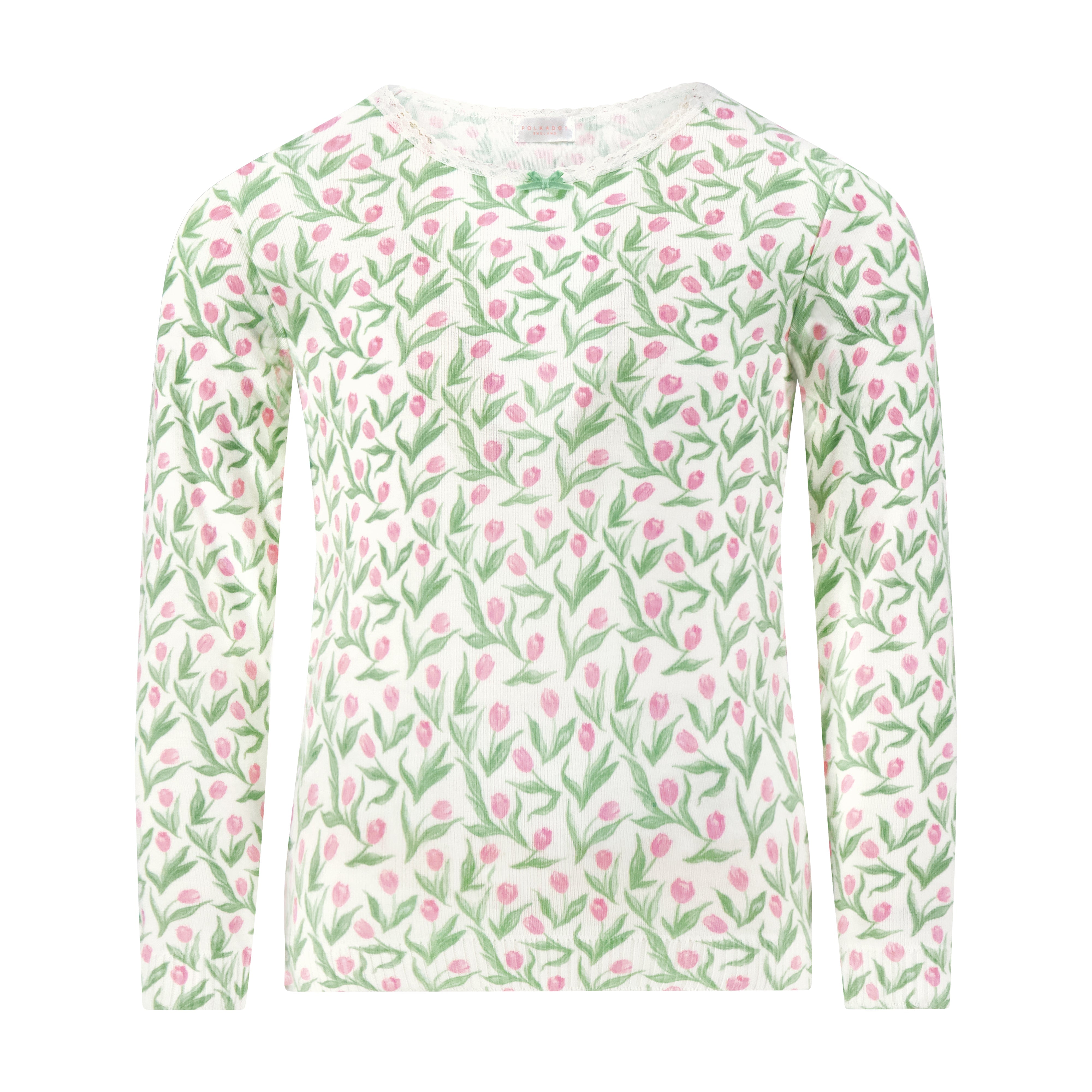 Girls Classic Set Crew LS & Pant - Tulip Print