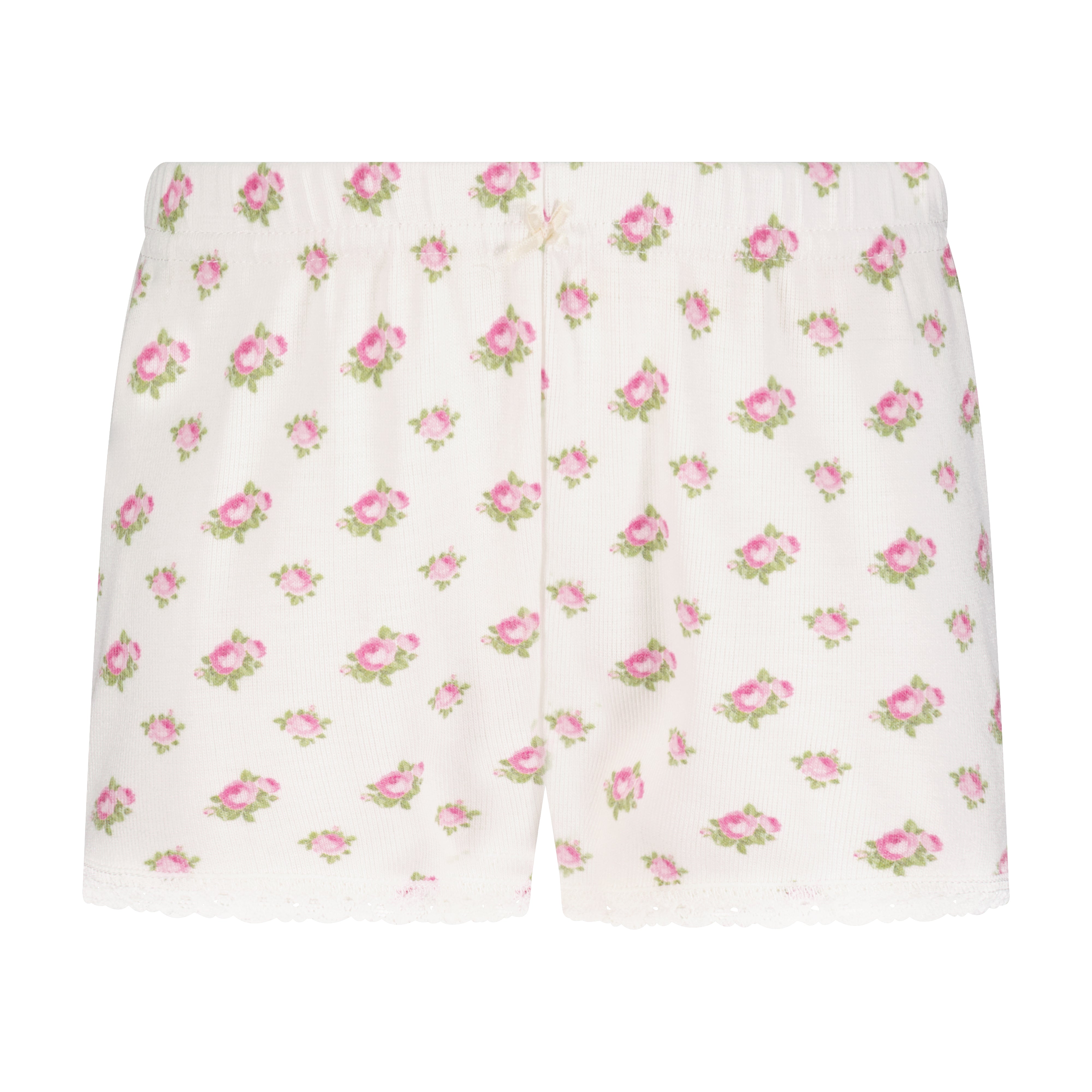 Girls Short - Cream Vintage Ditsy Rose Print