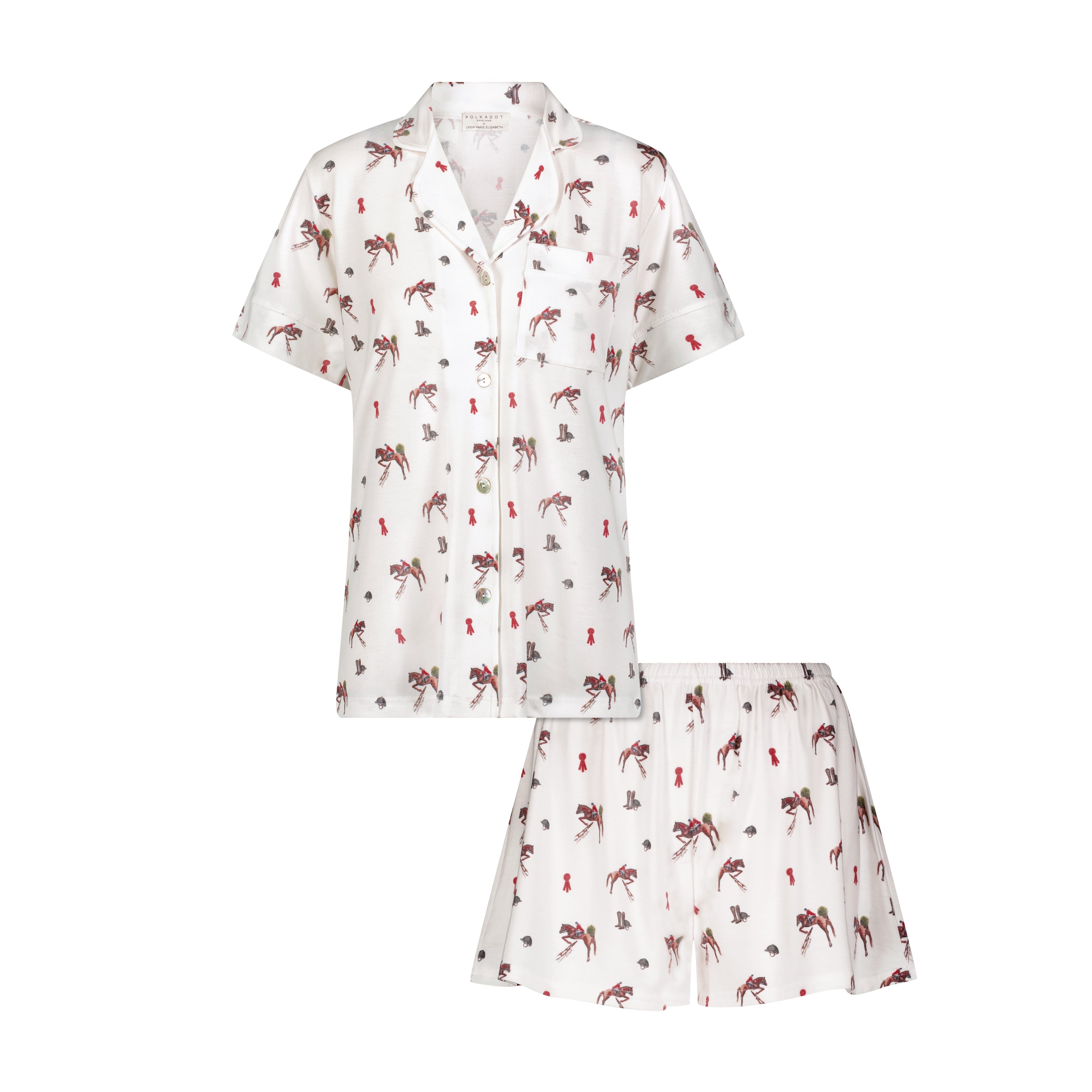 Harry Pajama Set - Vintage Equestrian Print