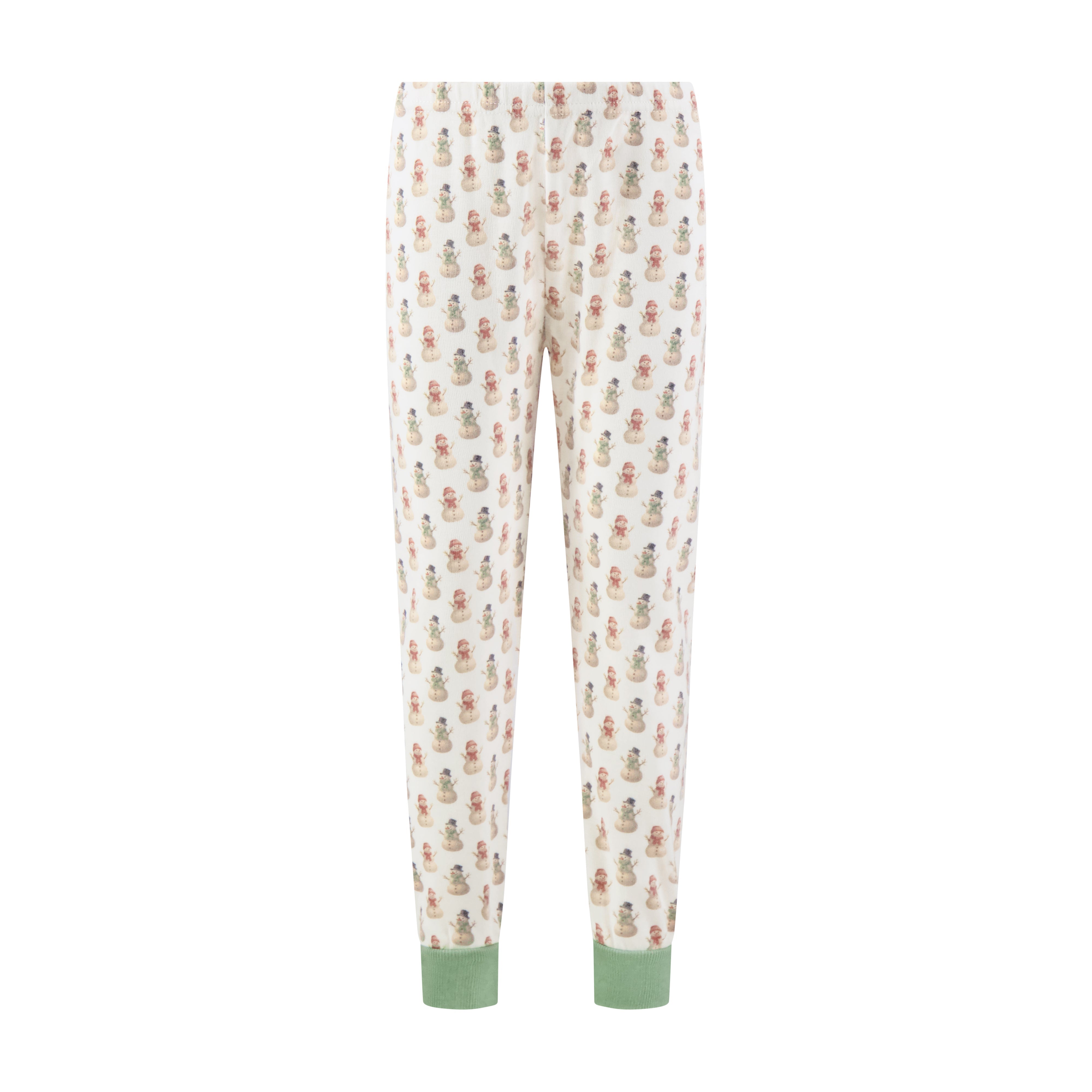 Boys & Baby Set Crew LS & Pant - Vintage Snowman