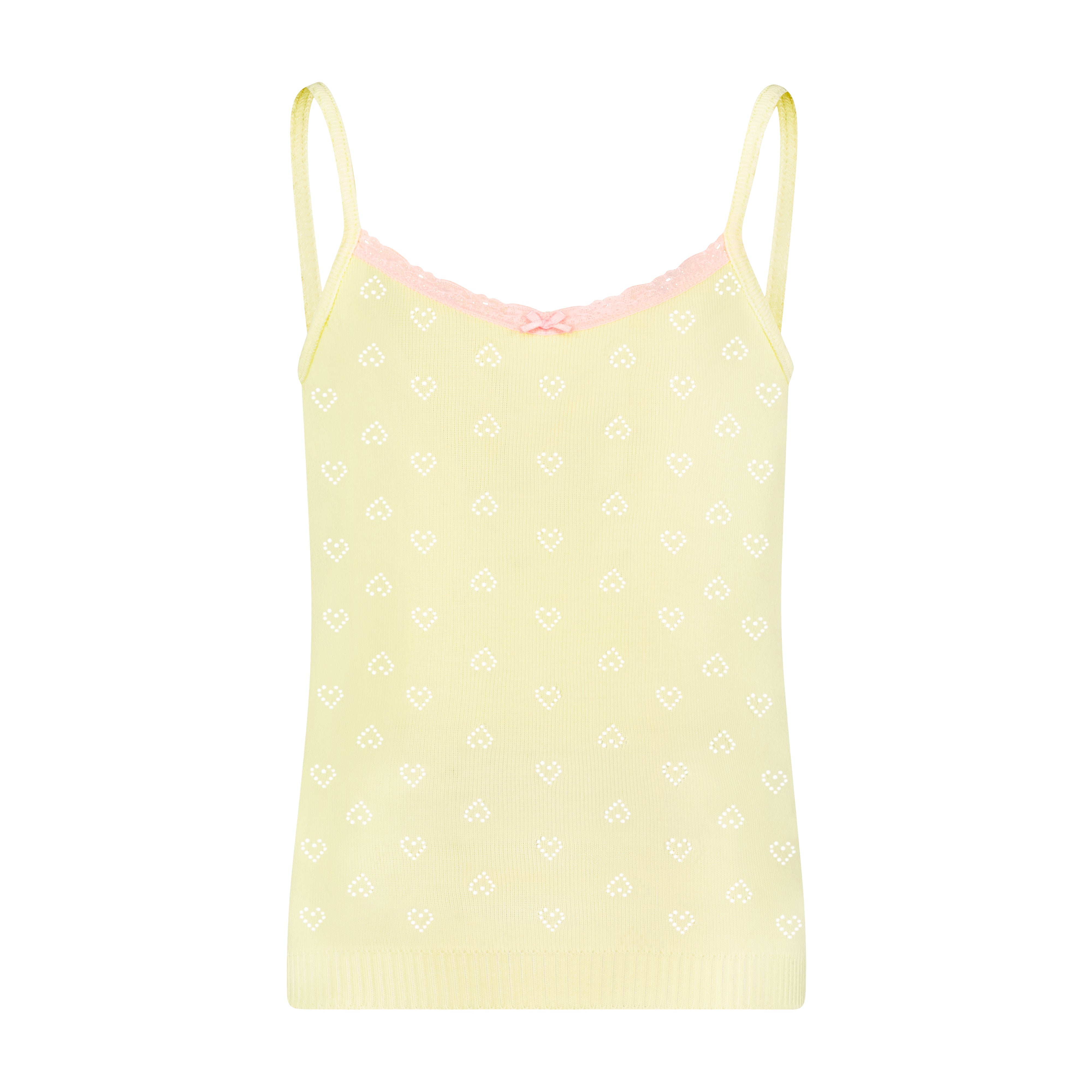 Girls Cami - Lemon Hearts Pointelle