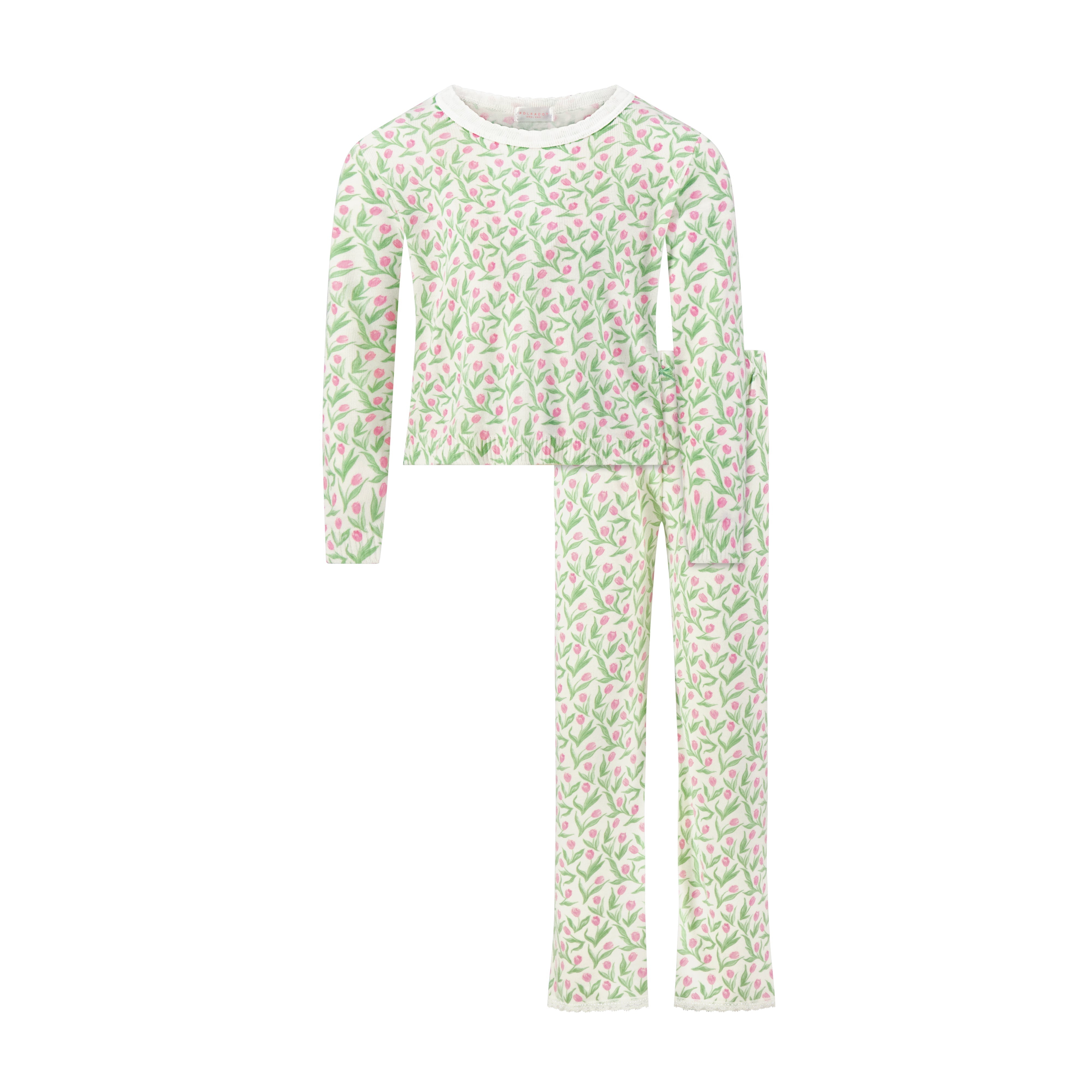 Girls Rachel Set Slouchy Top & Wide Leg Pant - Tulip Print