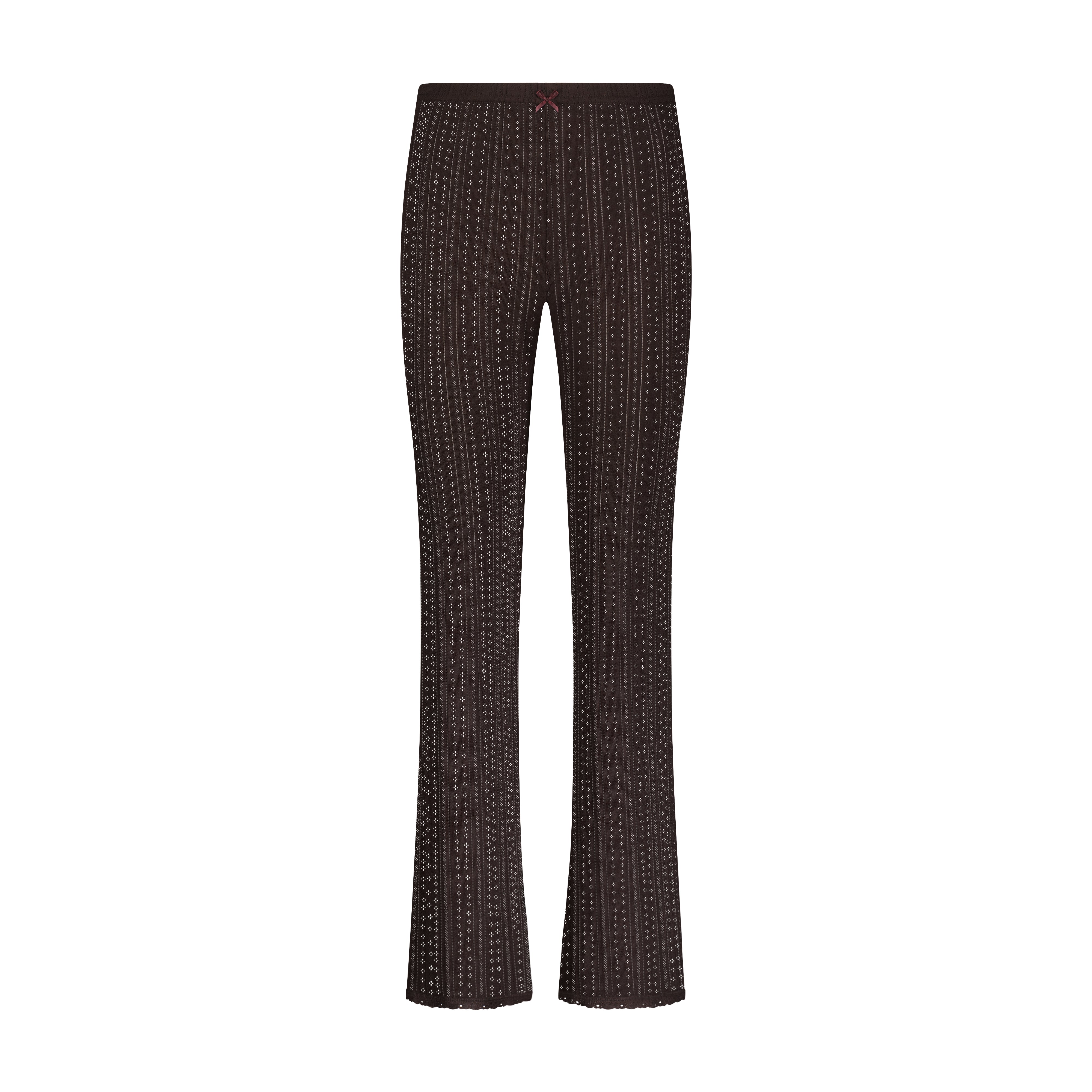 Natalie Pant - Brown Windsor Pointelle