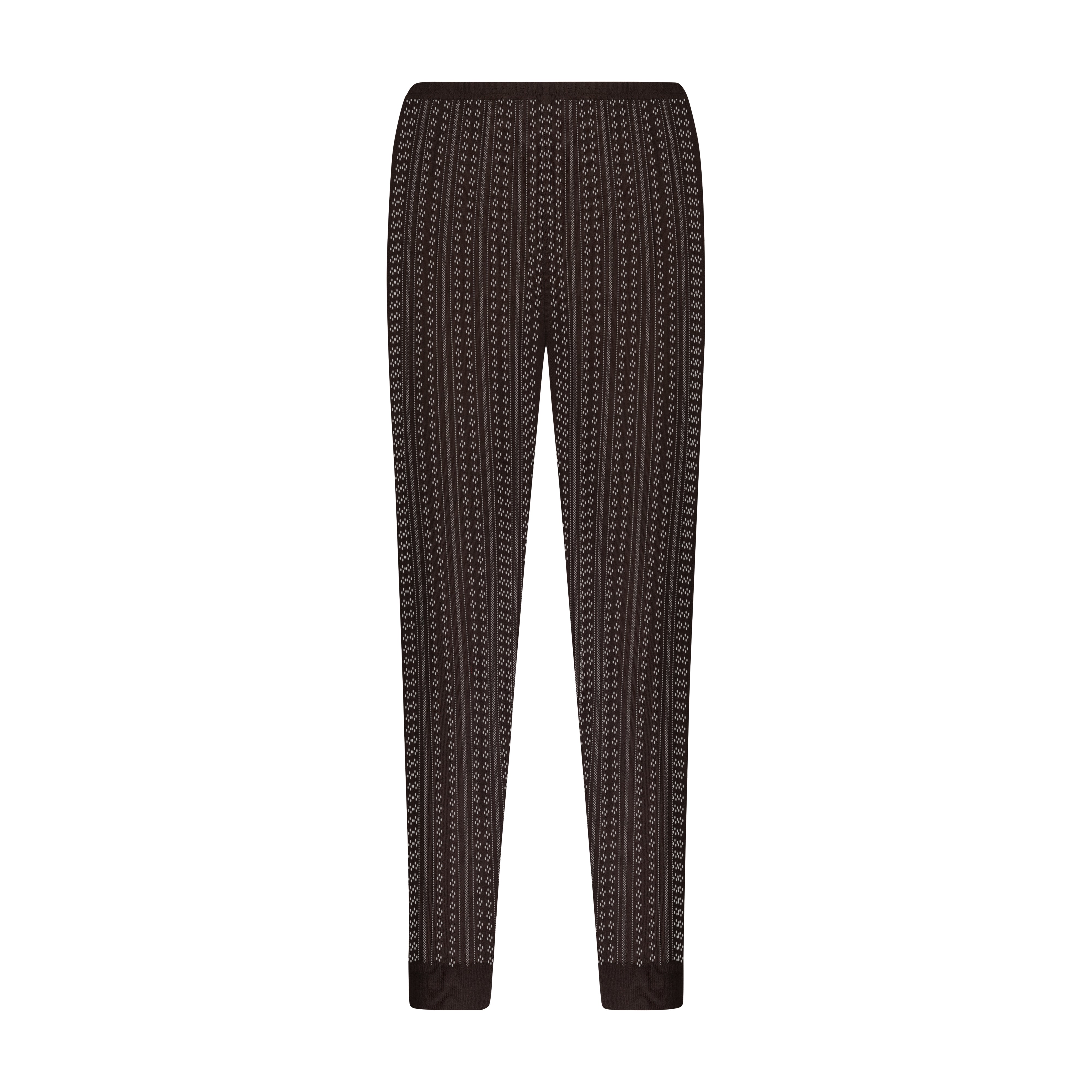 Sarah Jogger - Brown Windsor Pointelle