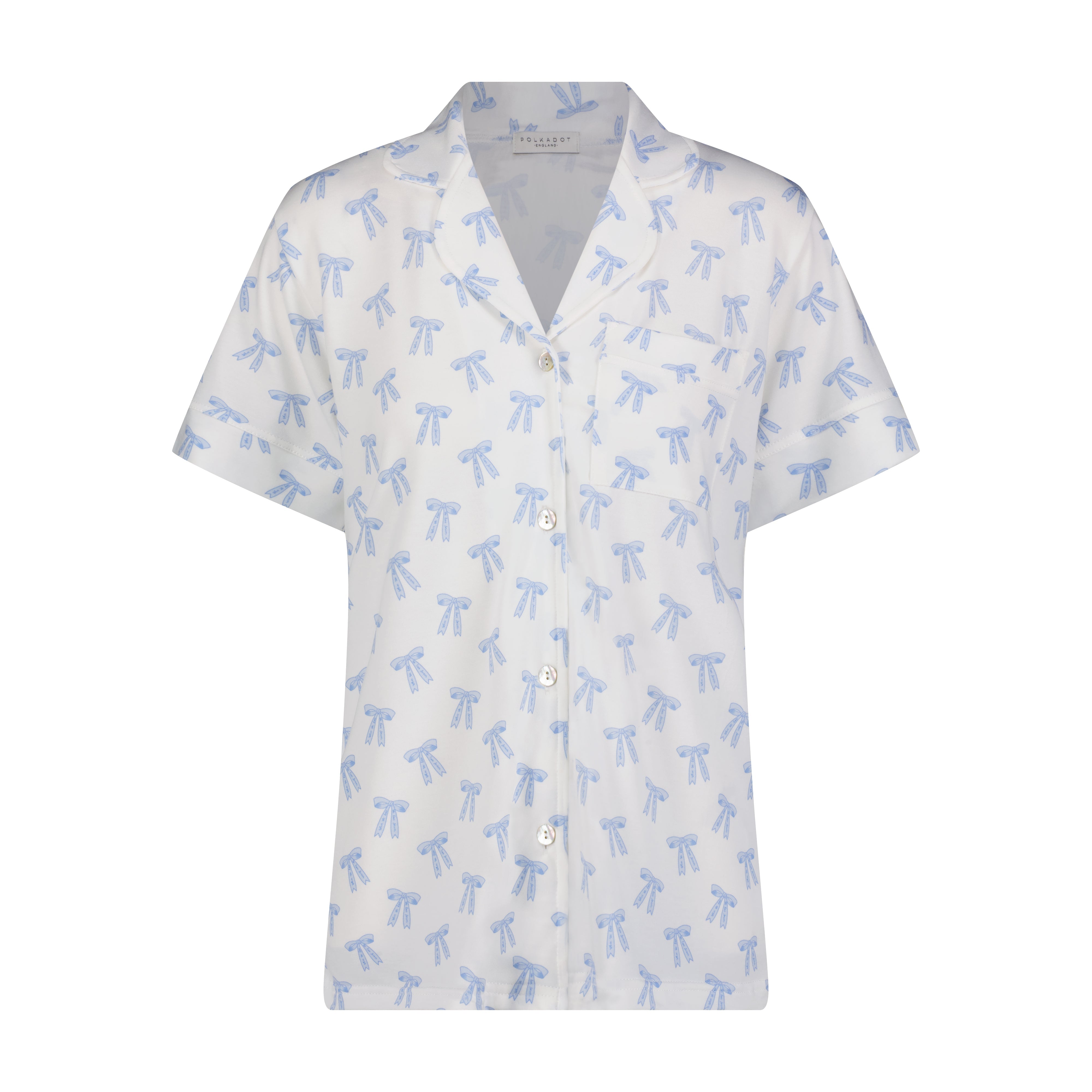 Harry Pajama Set - Blue Forever Love Bow Print