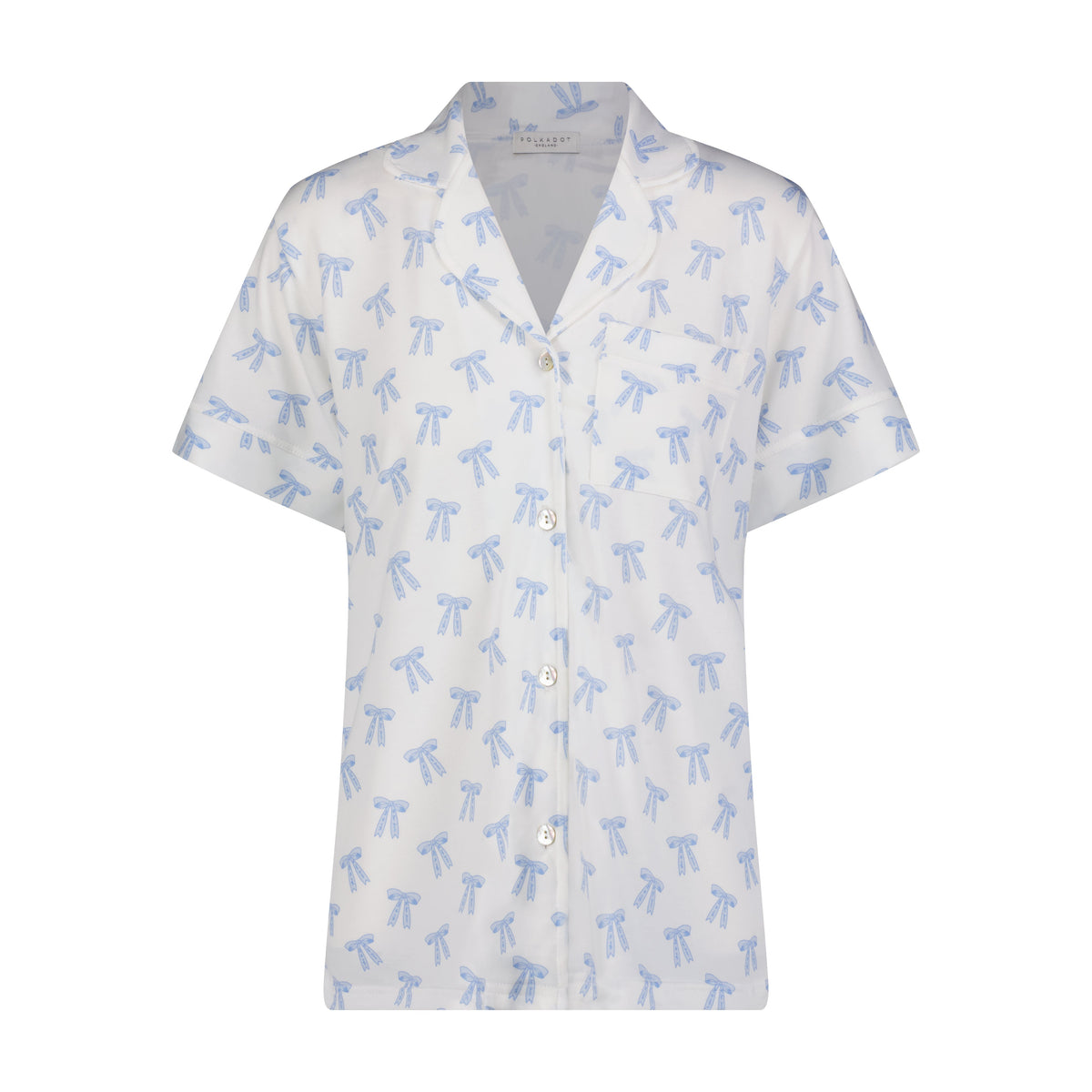Harry Pajama Set - Blue Forever Love Bow Print