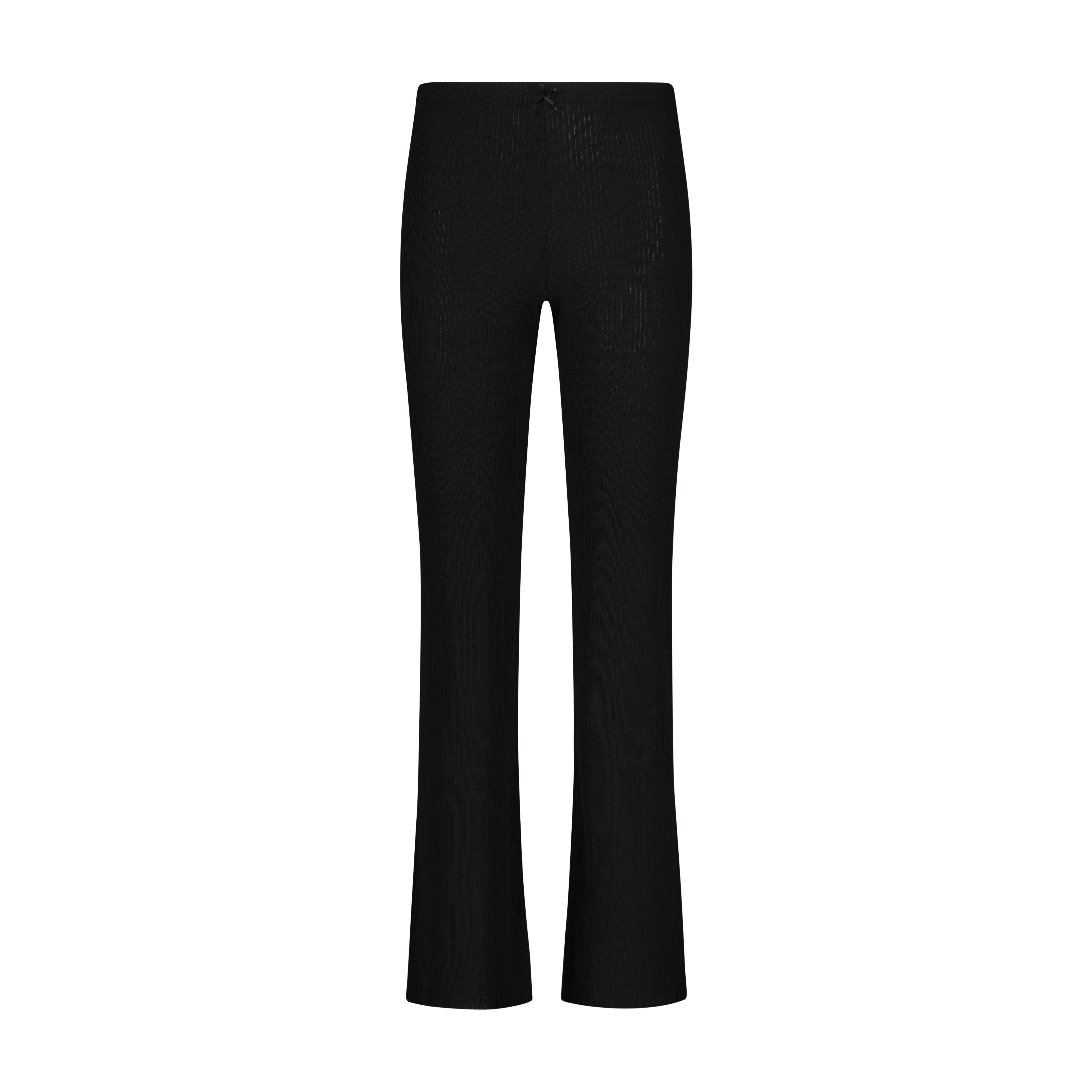 Long Pant - Black Rib Knit