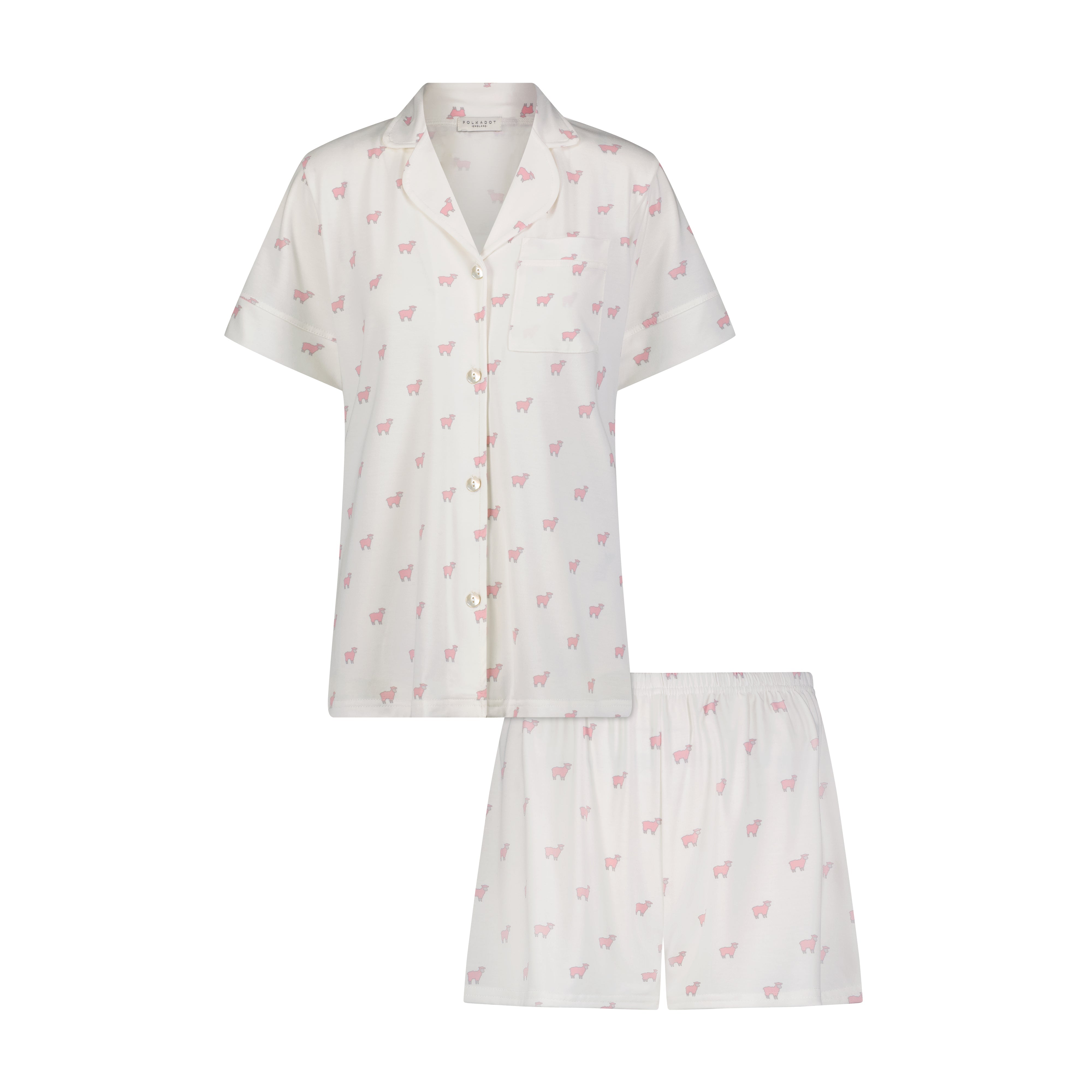 Harry Pajama Set - Pink Sheep Print