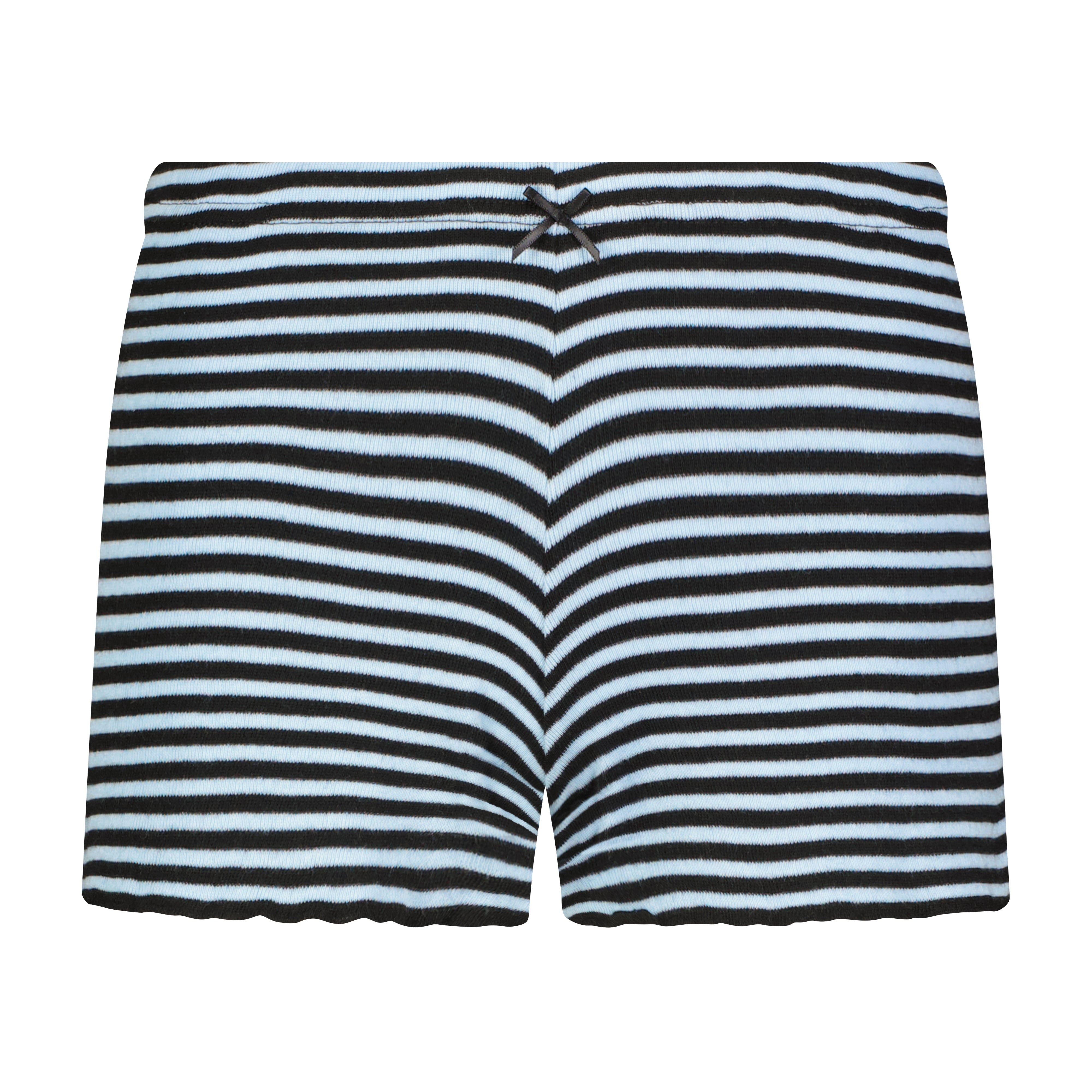 Short Mid Rise - Sailor Stripe in Black/Ocean Blue