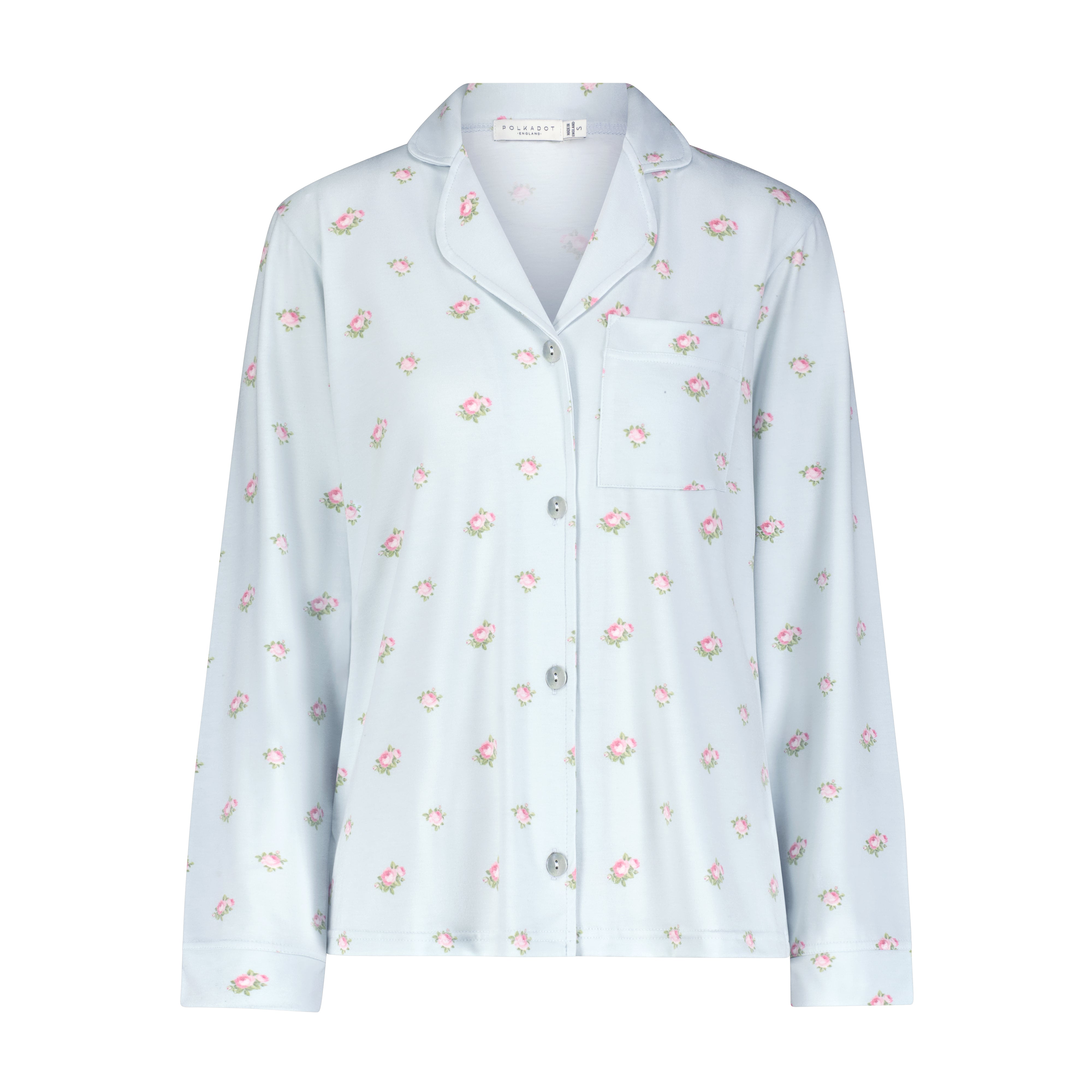 Charley Pajama Set - Blue Ciel Rose Print