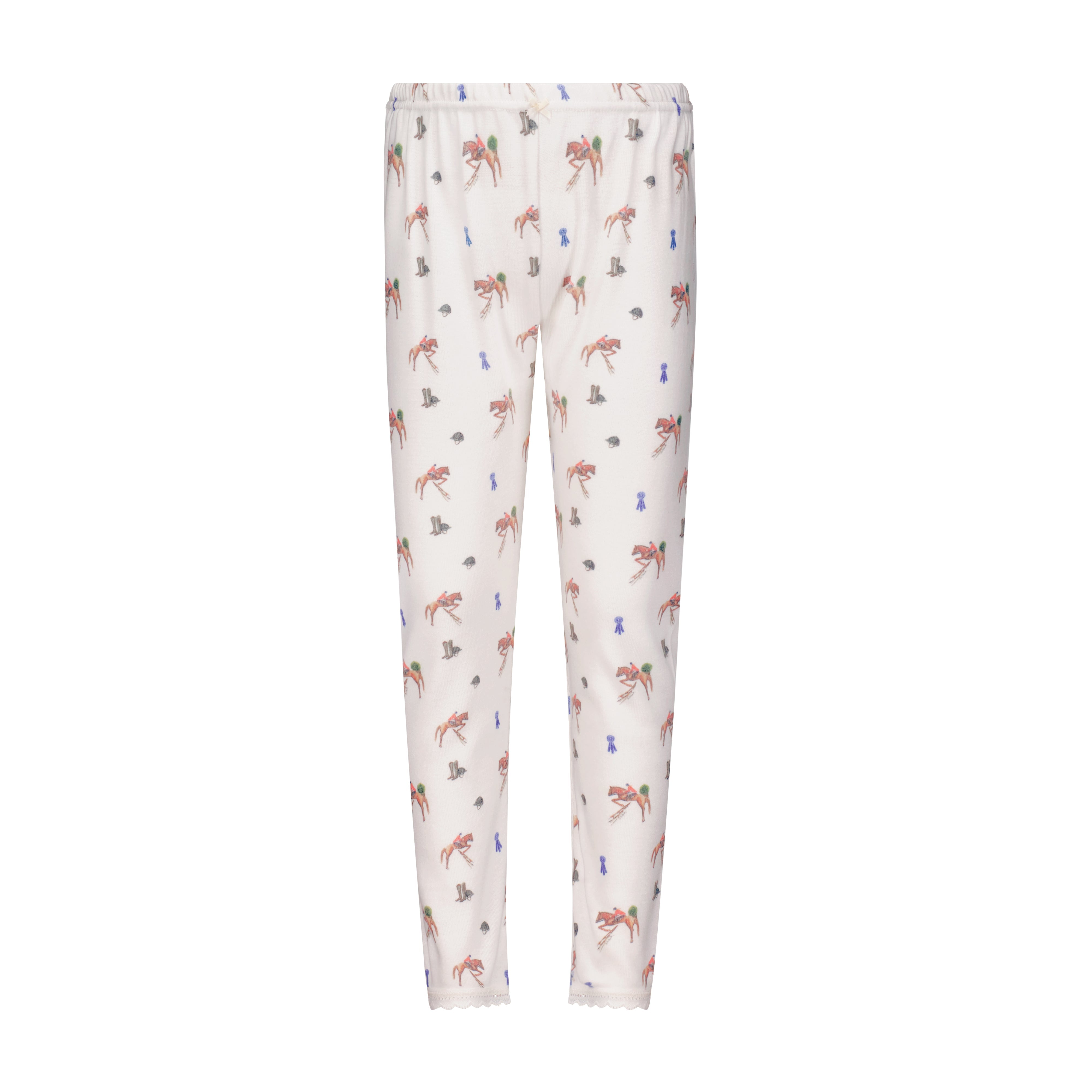 Girls Pant - Vintage Equestrian Print