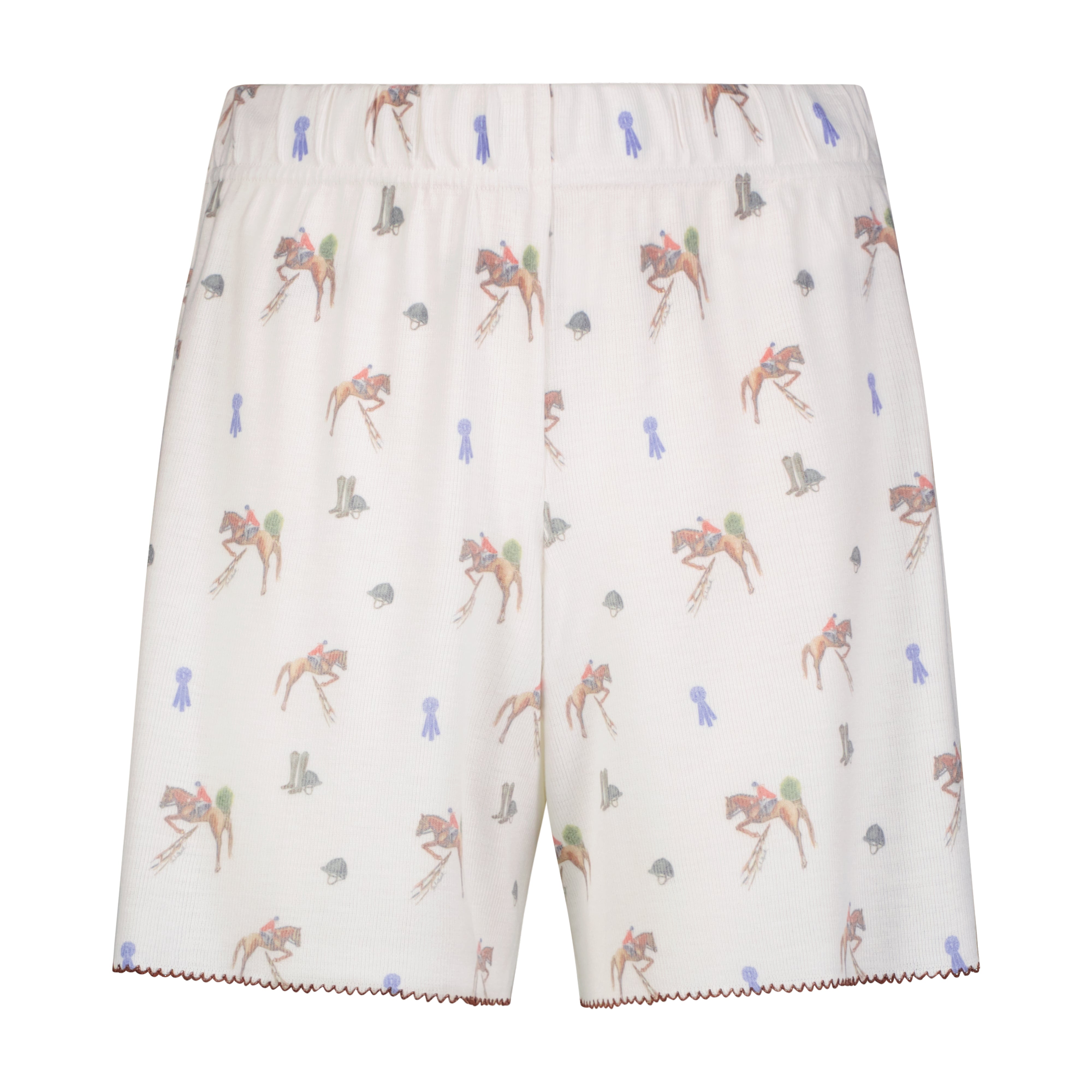 Boxer Short Hi Rise - Vintage Equestrian Print