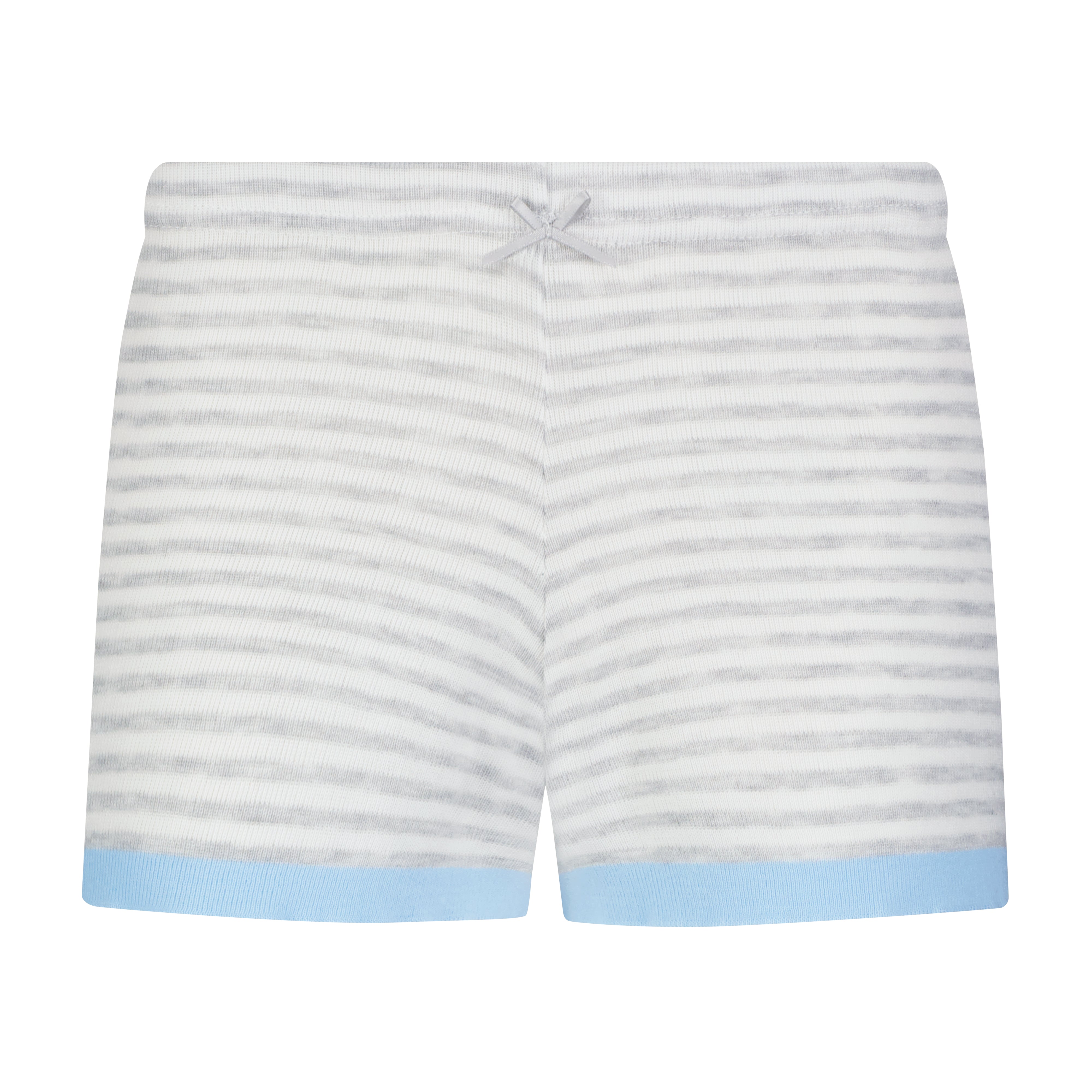 Short Mid Rise - Grey Sailor Stripe w Blue