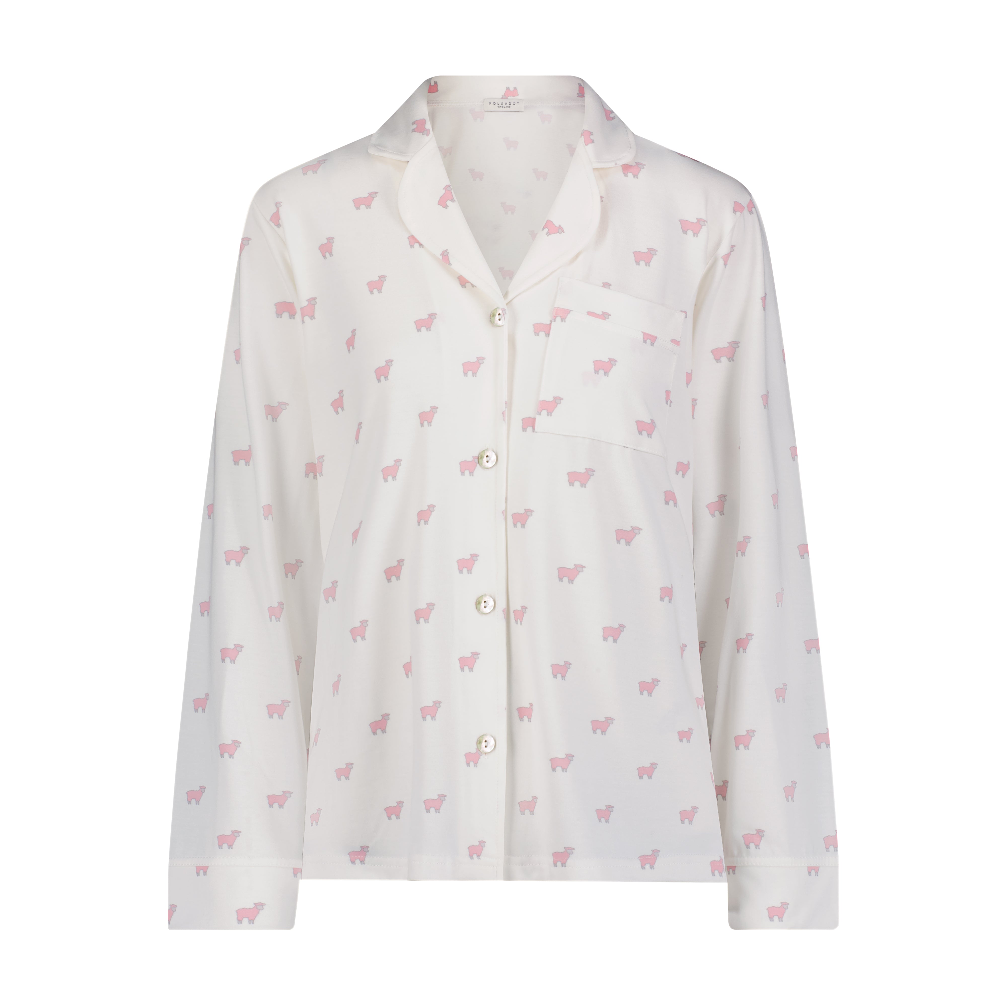 Charley Pajama Set - Pink Sheep Print