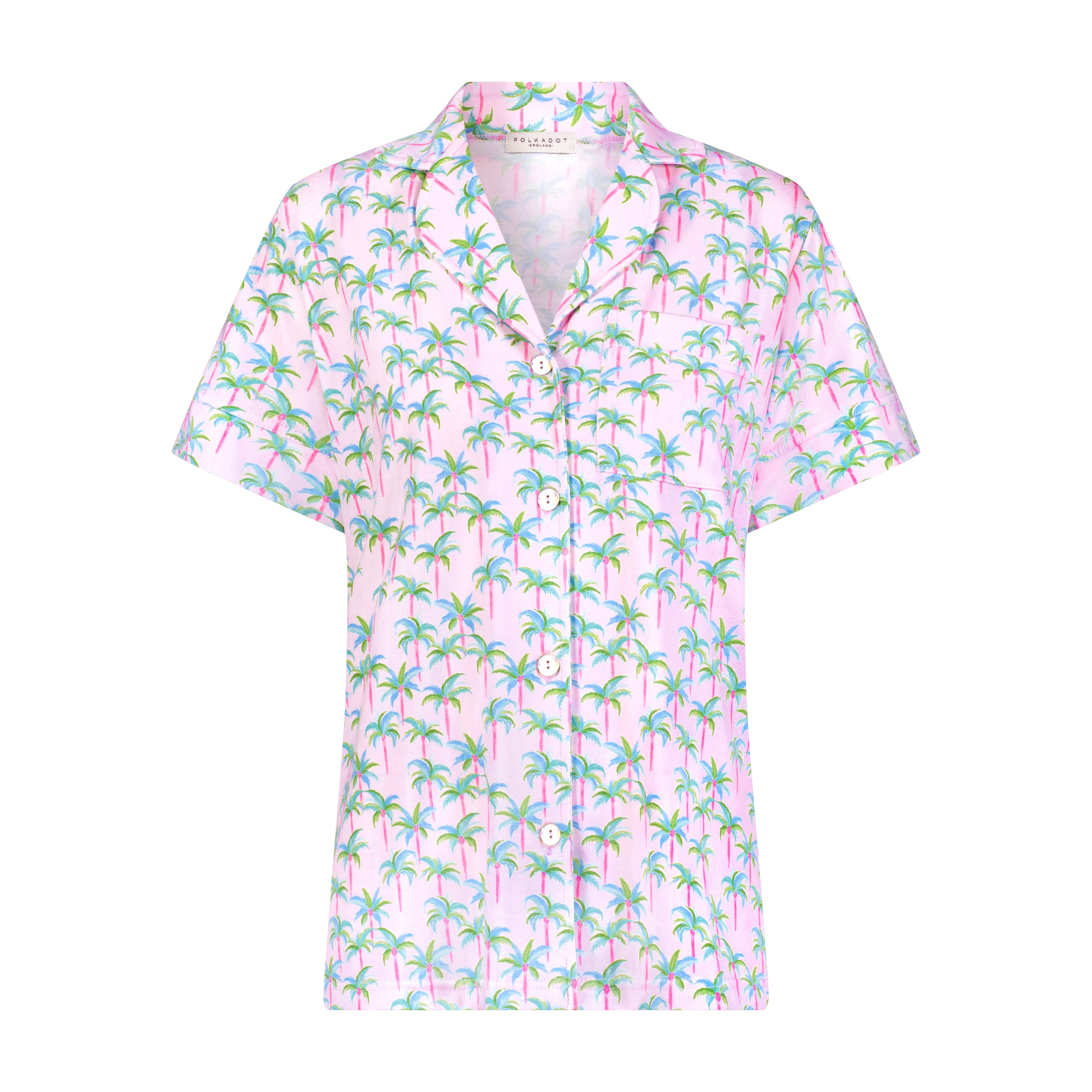Harry Pajama Set - Pink Palm Print