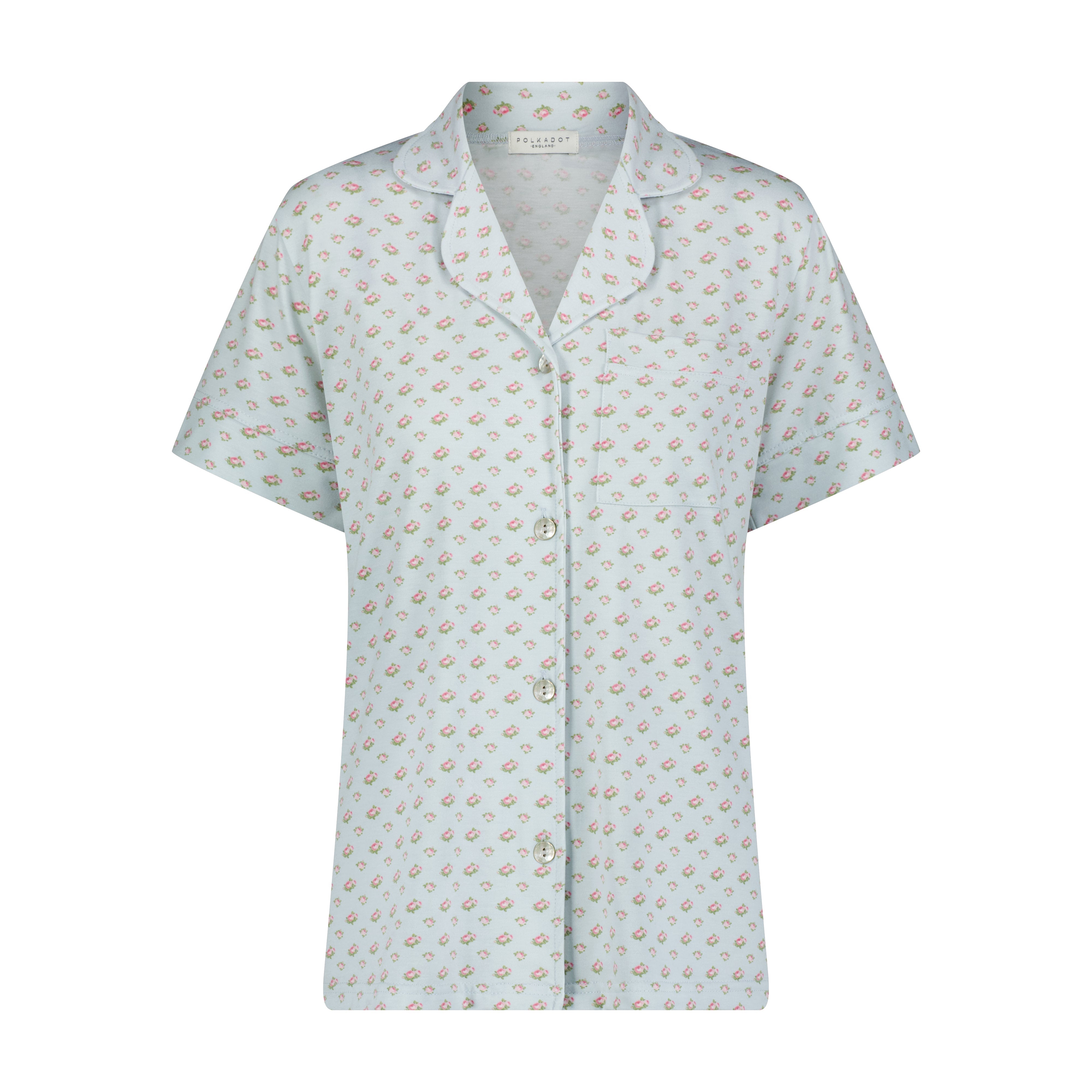 Harry Pajama Set - Blue Ciel Ditsy Rose