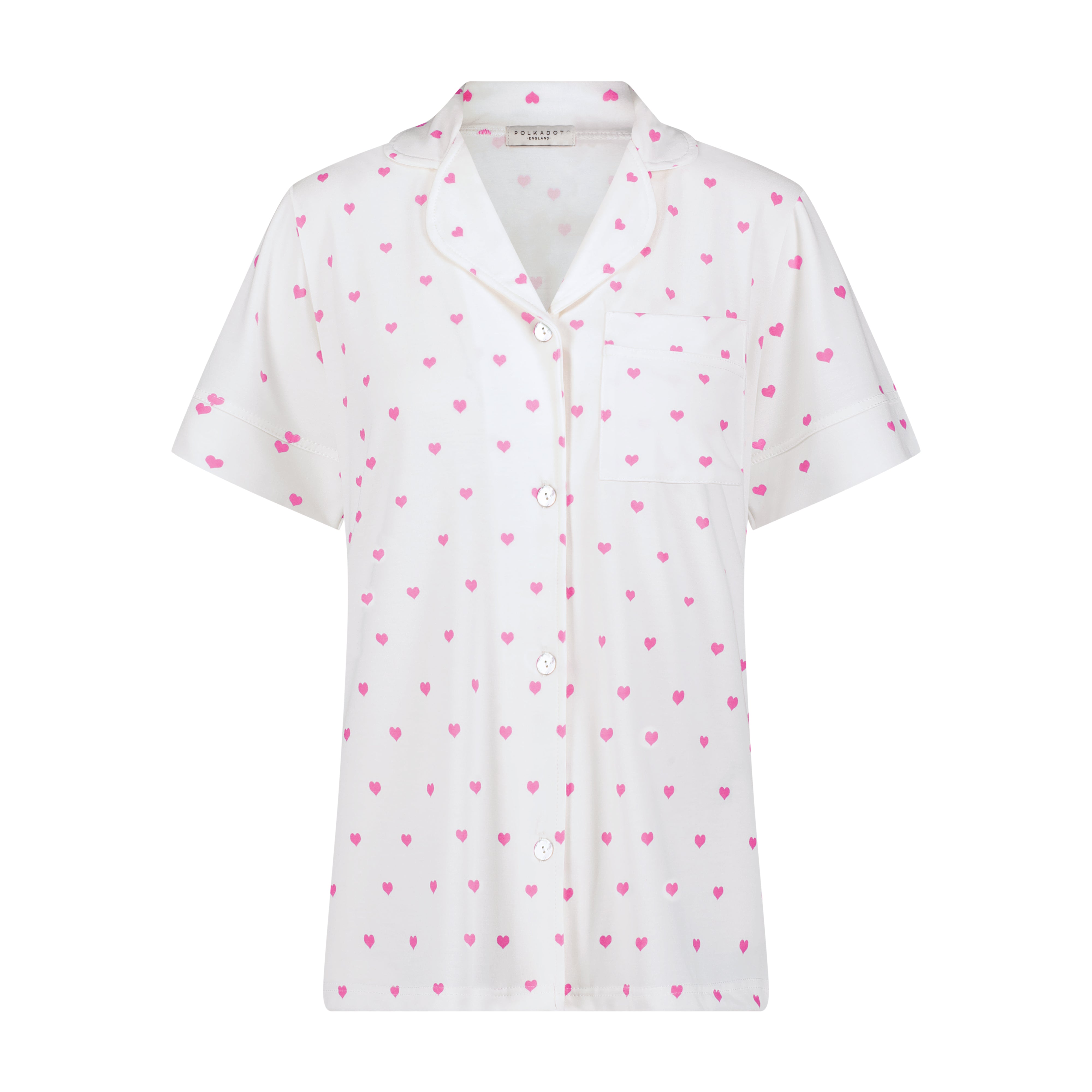 Harry Pajama Set - Pink Hearts Print