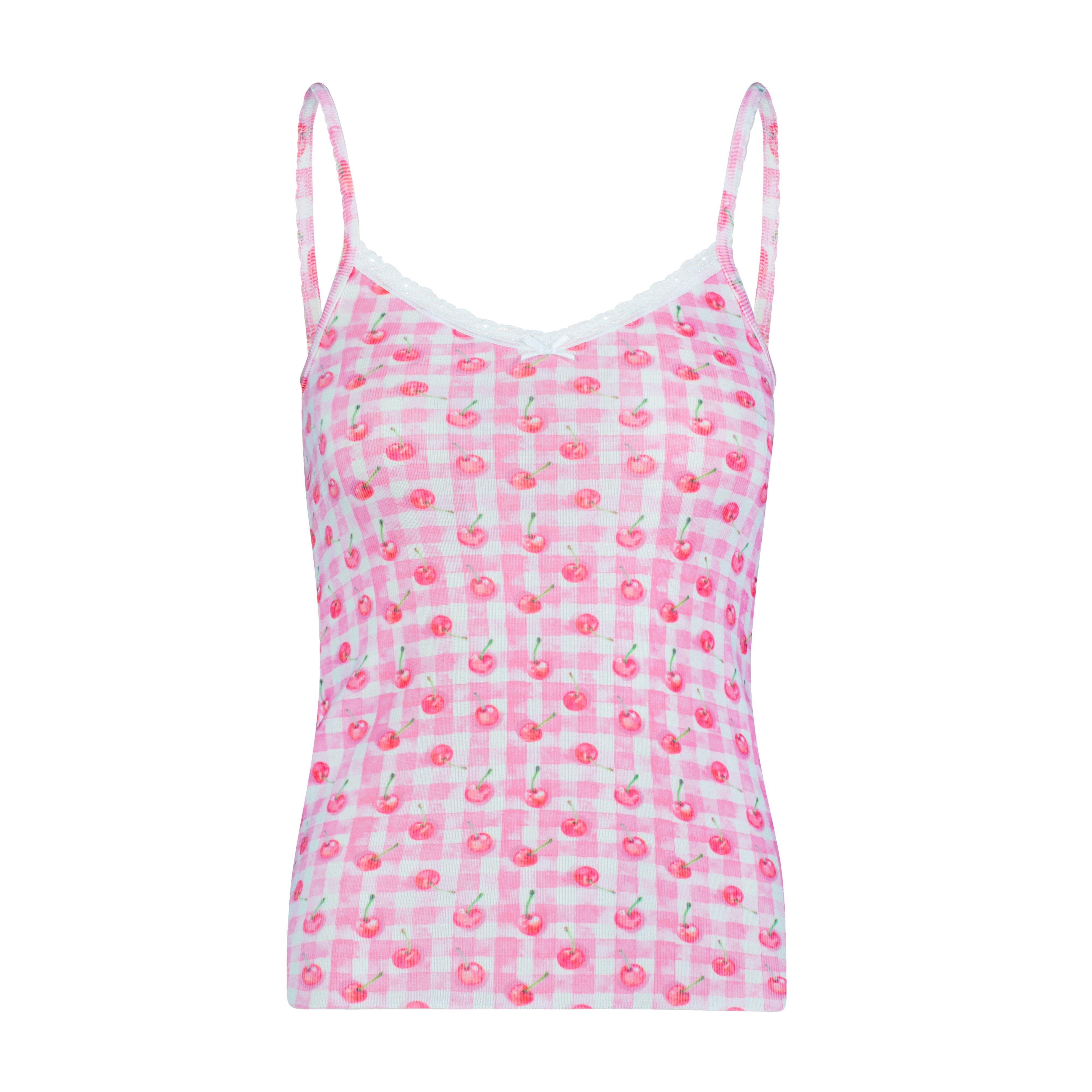 Patti Cami - Cherry Gingham Print