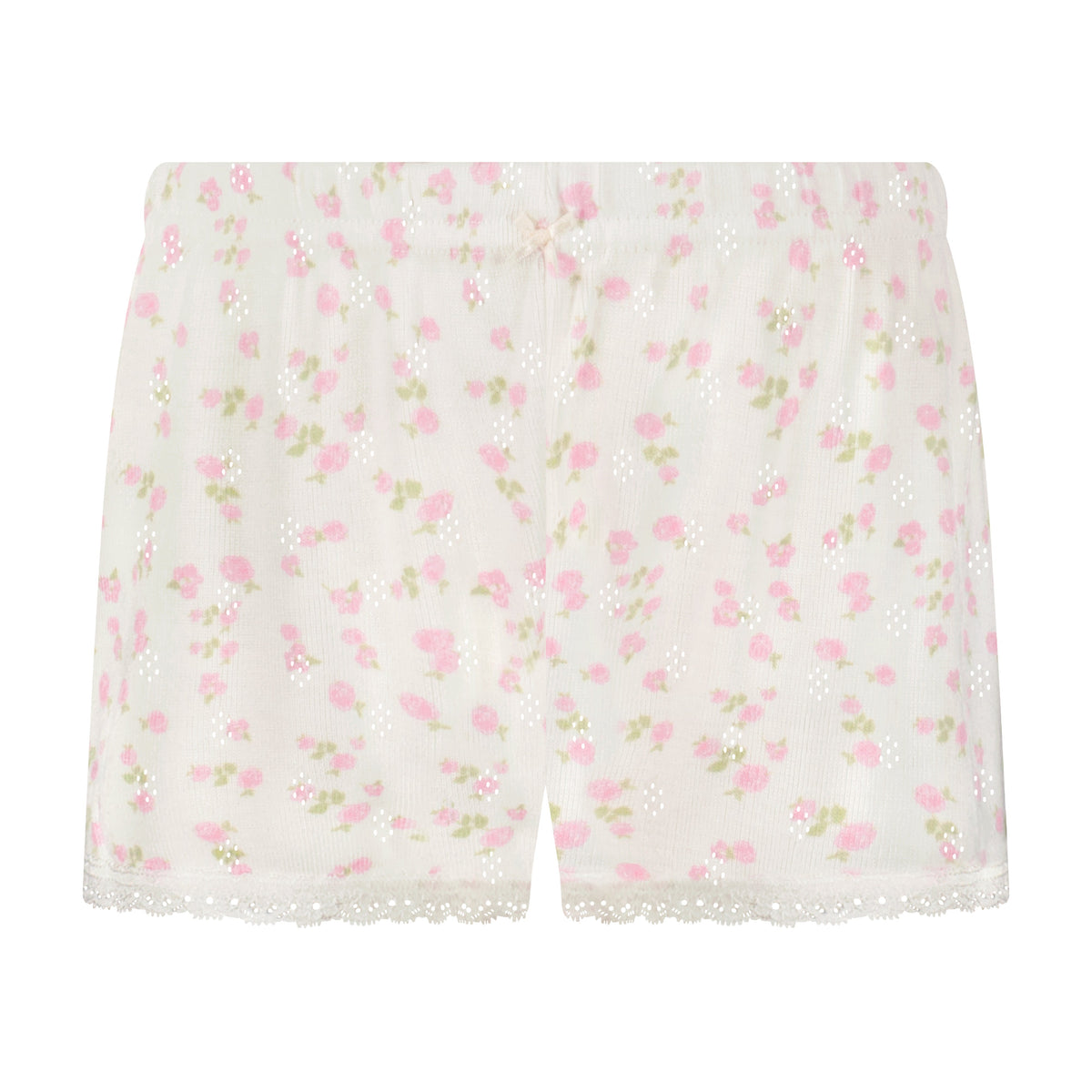 Girls Cece Classic Short - Pink Garden Pointelle