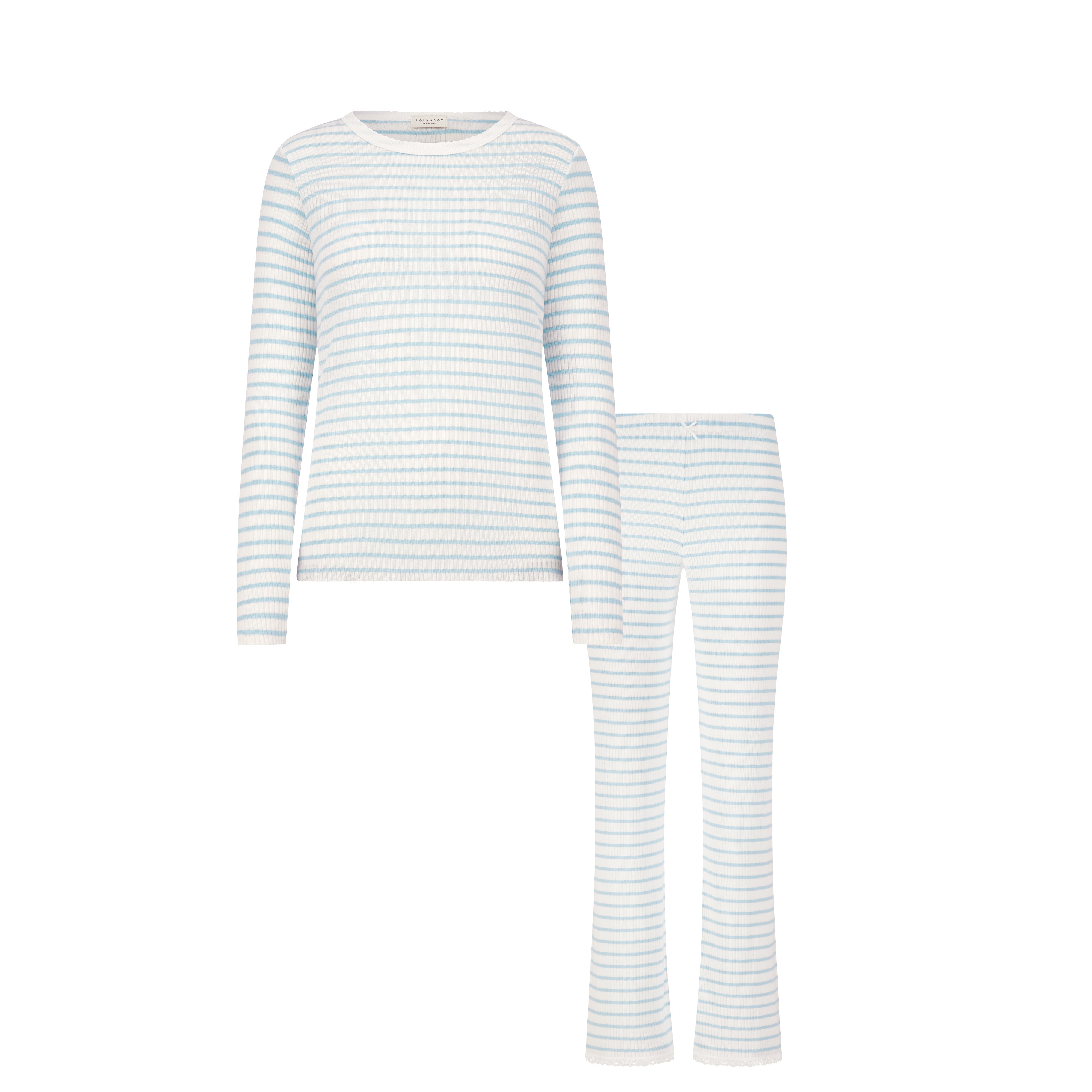 SET Rachel Slouchy & Pant - Blue Wide Harbor Rib Stripe