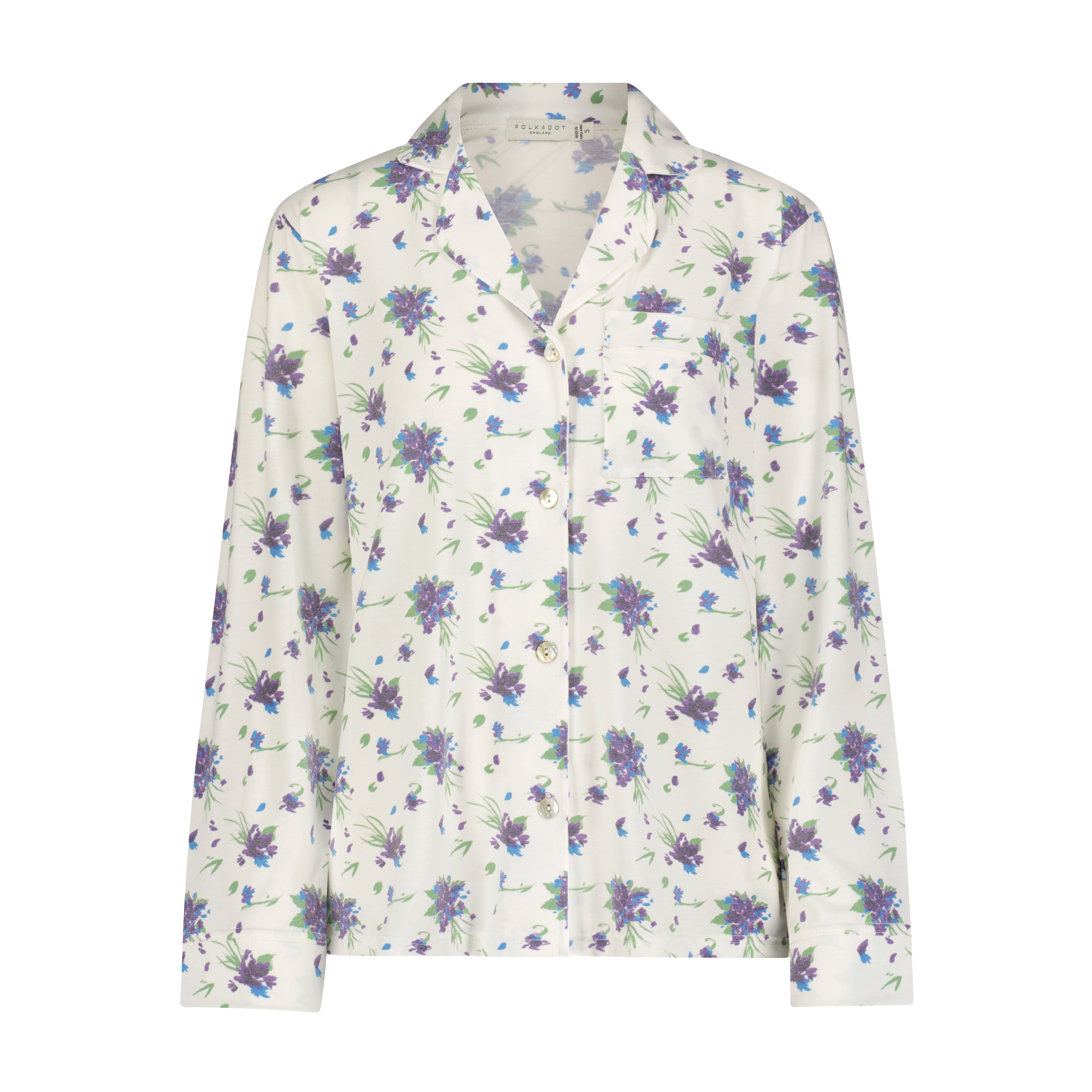 Charley Pajama Set - Violet Bouquet Print