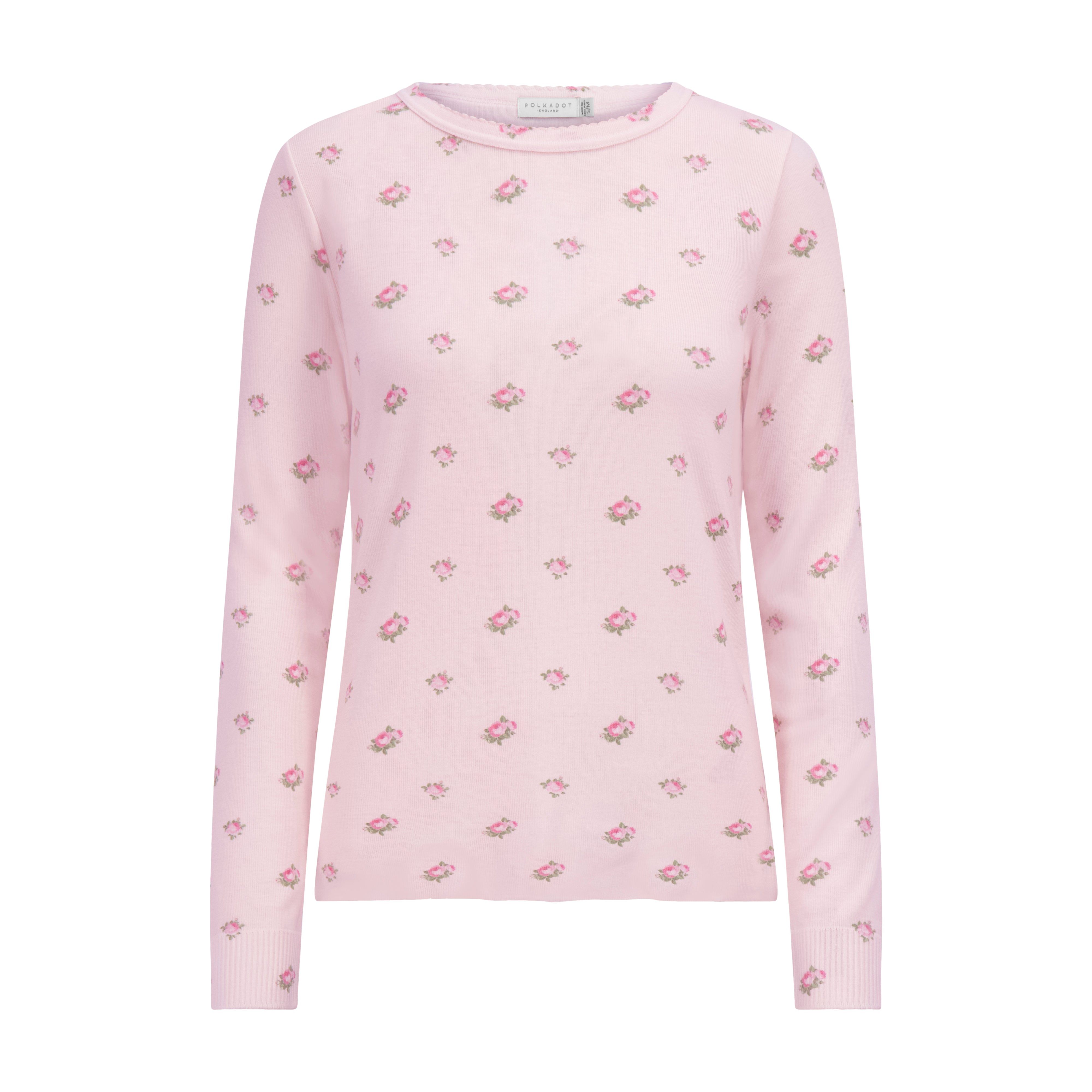 Rachel Slouchy - Pink Vintage Large Rose Print