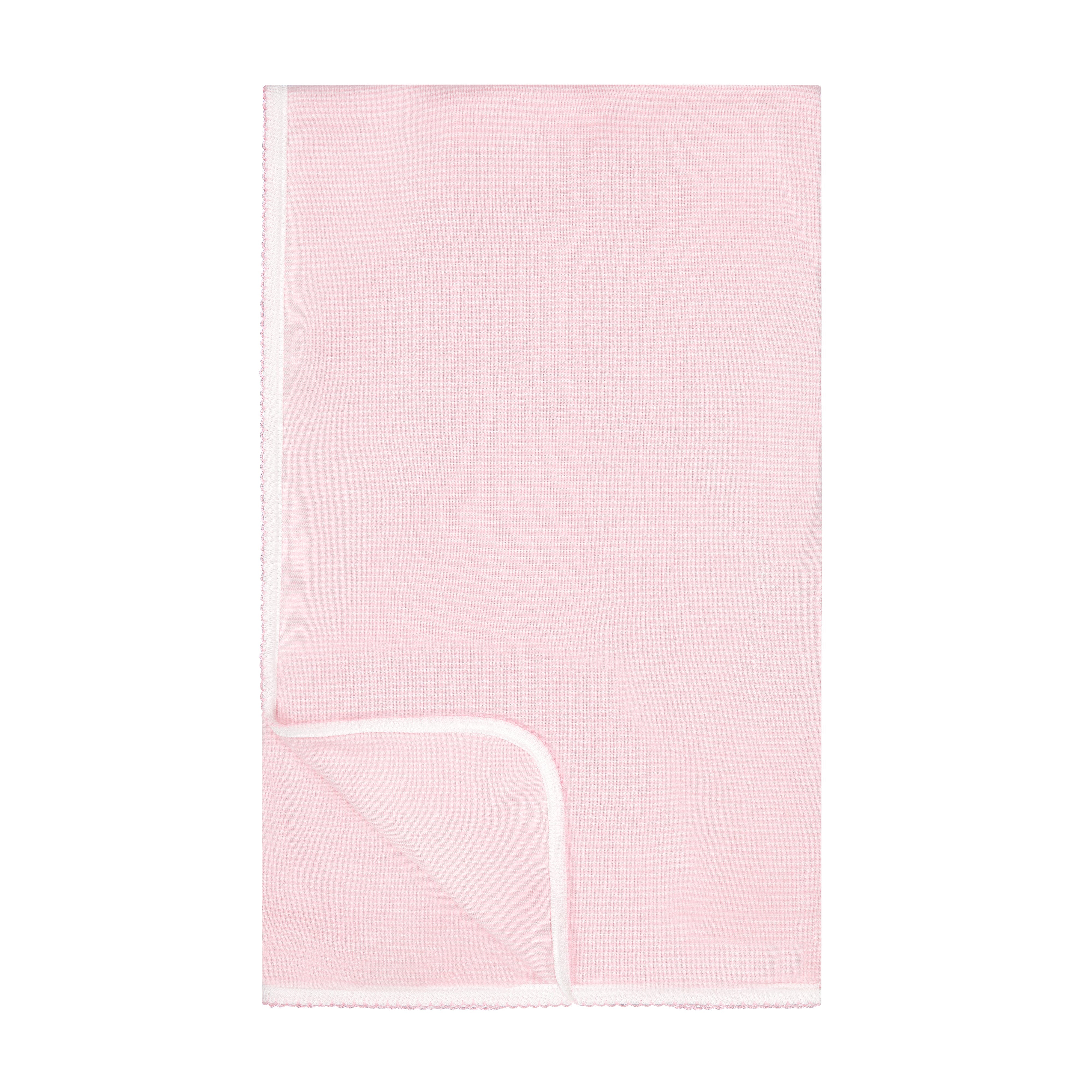 Girls Baby Blanket - Pink Hampton Stripe