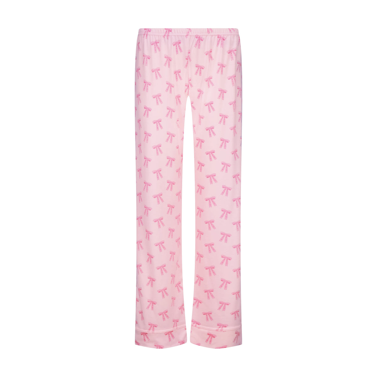 Charley Classic Long Sleeve & Pant Pajama Set - Pink Forever Love Bow Print