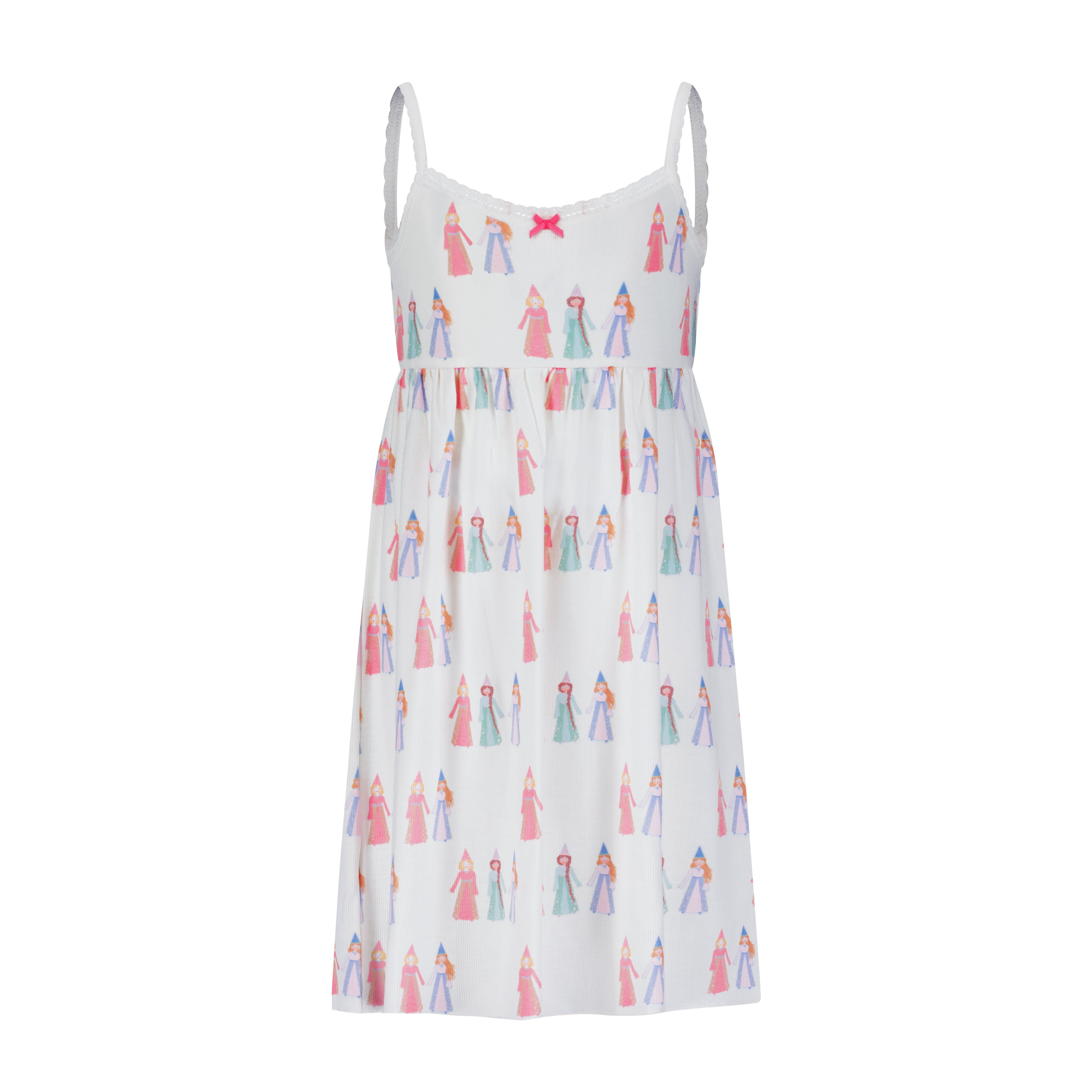 Girls Lee Babydoll Gown - Fairy Princess Print