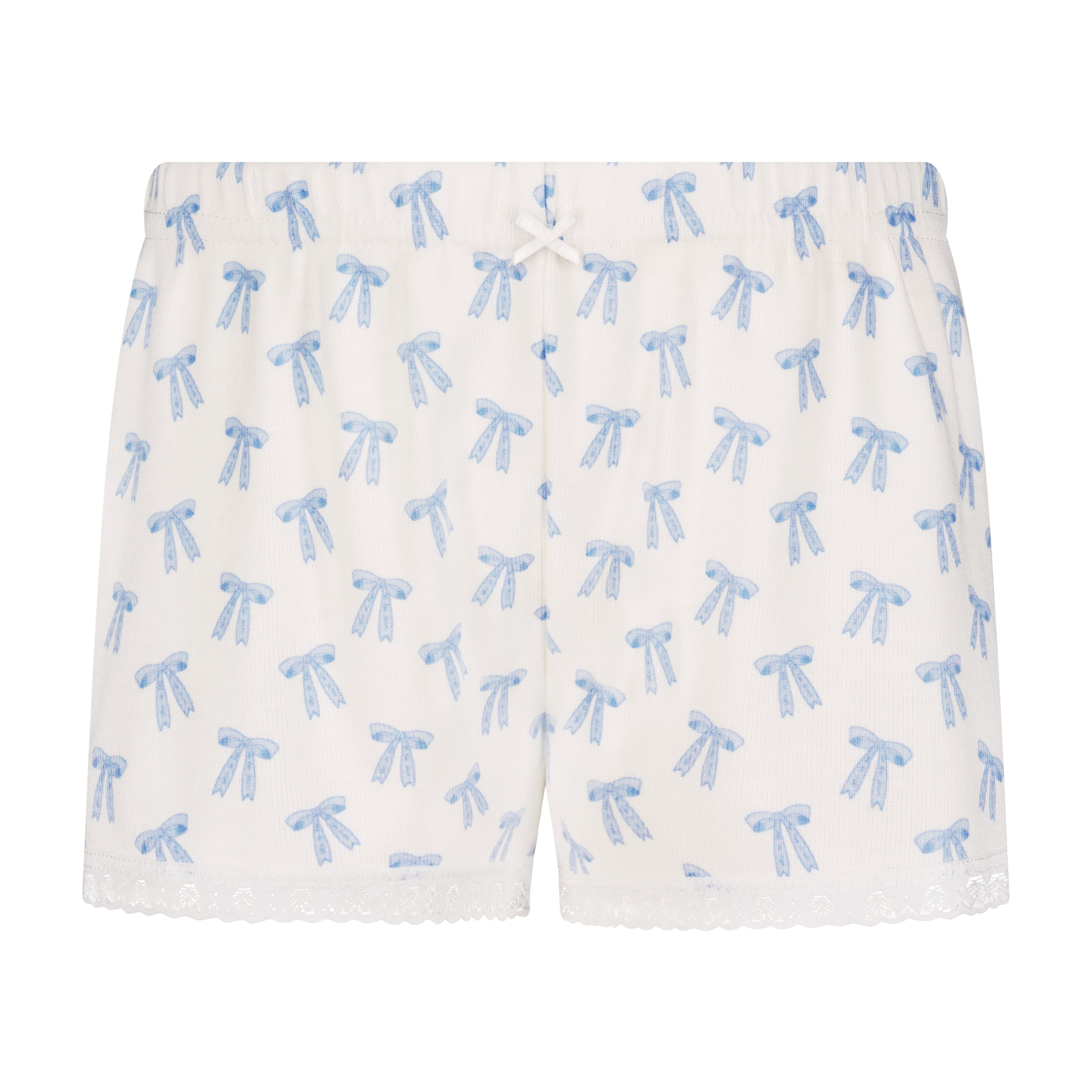 Girls Short - Blue Forever Love Bow Print