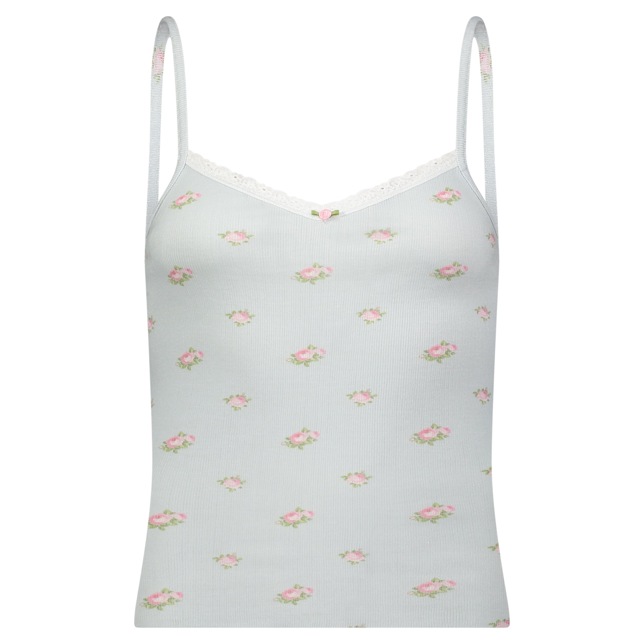 Patti Cami - Blue Ciel Rose Print