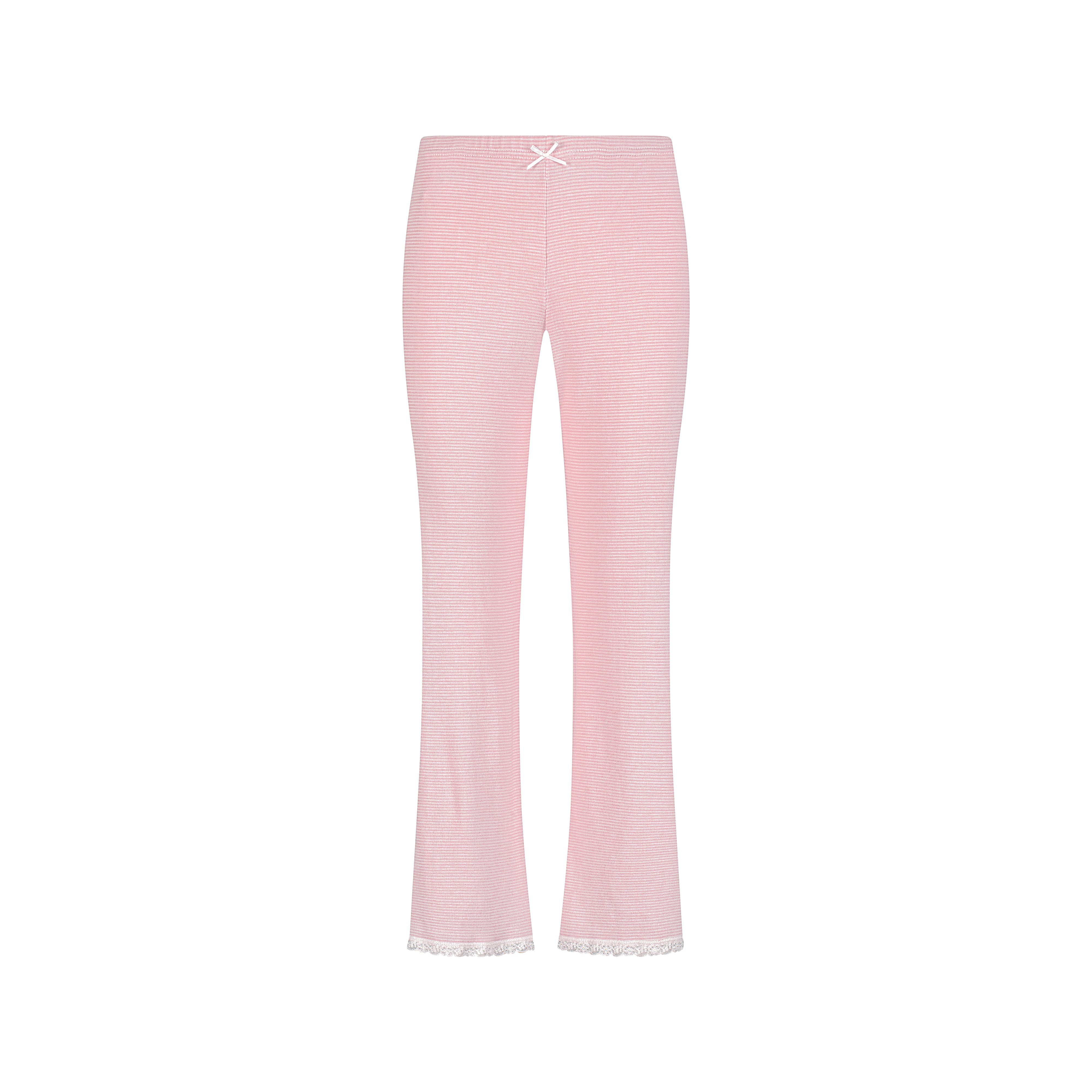 Cropped Pant - Pink Narrow Hampton Stripe