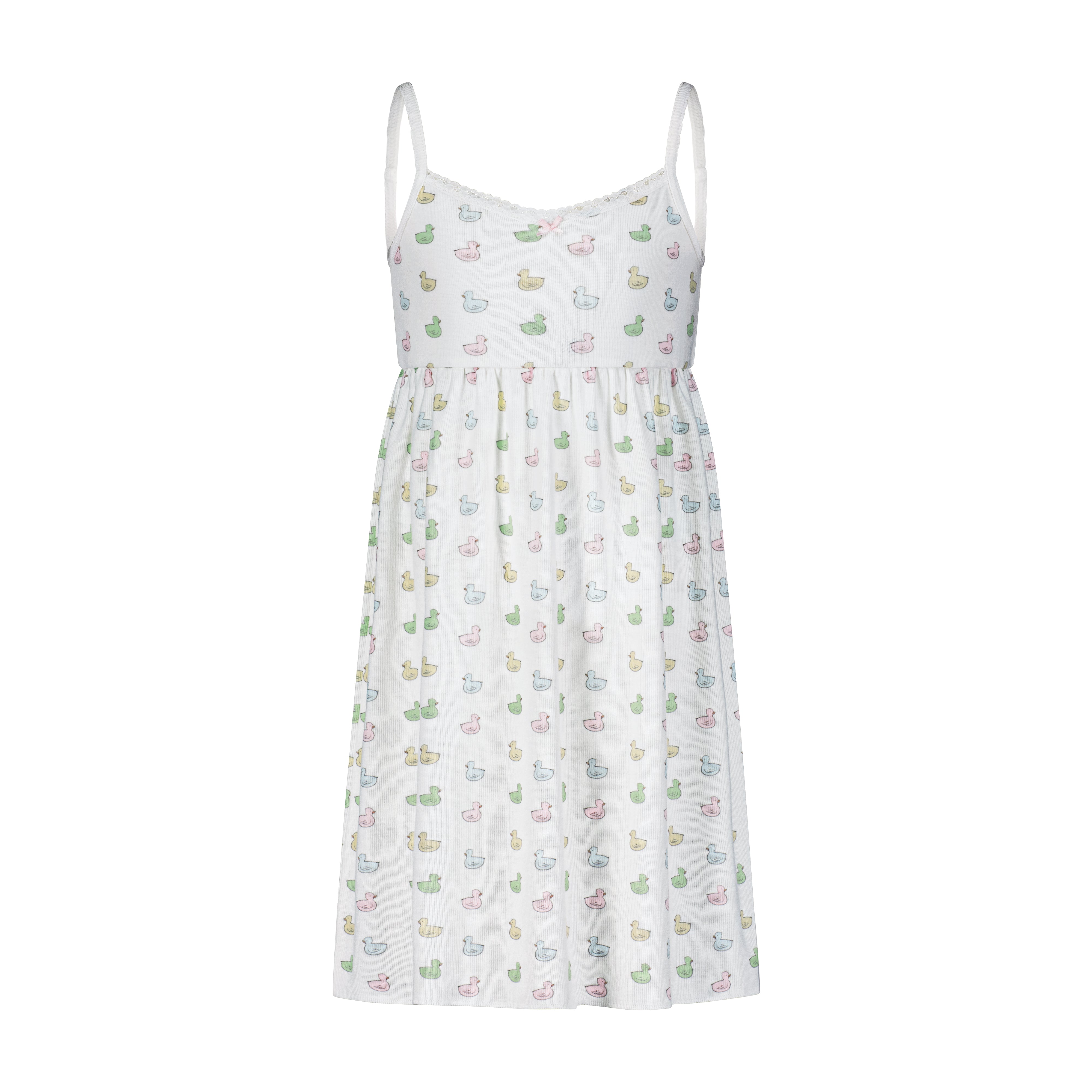 Girls Babydoll Gown - Girls Duckie Print