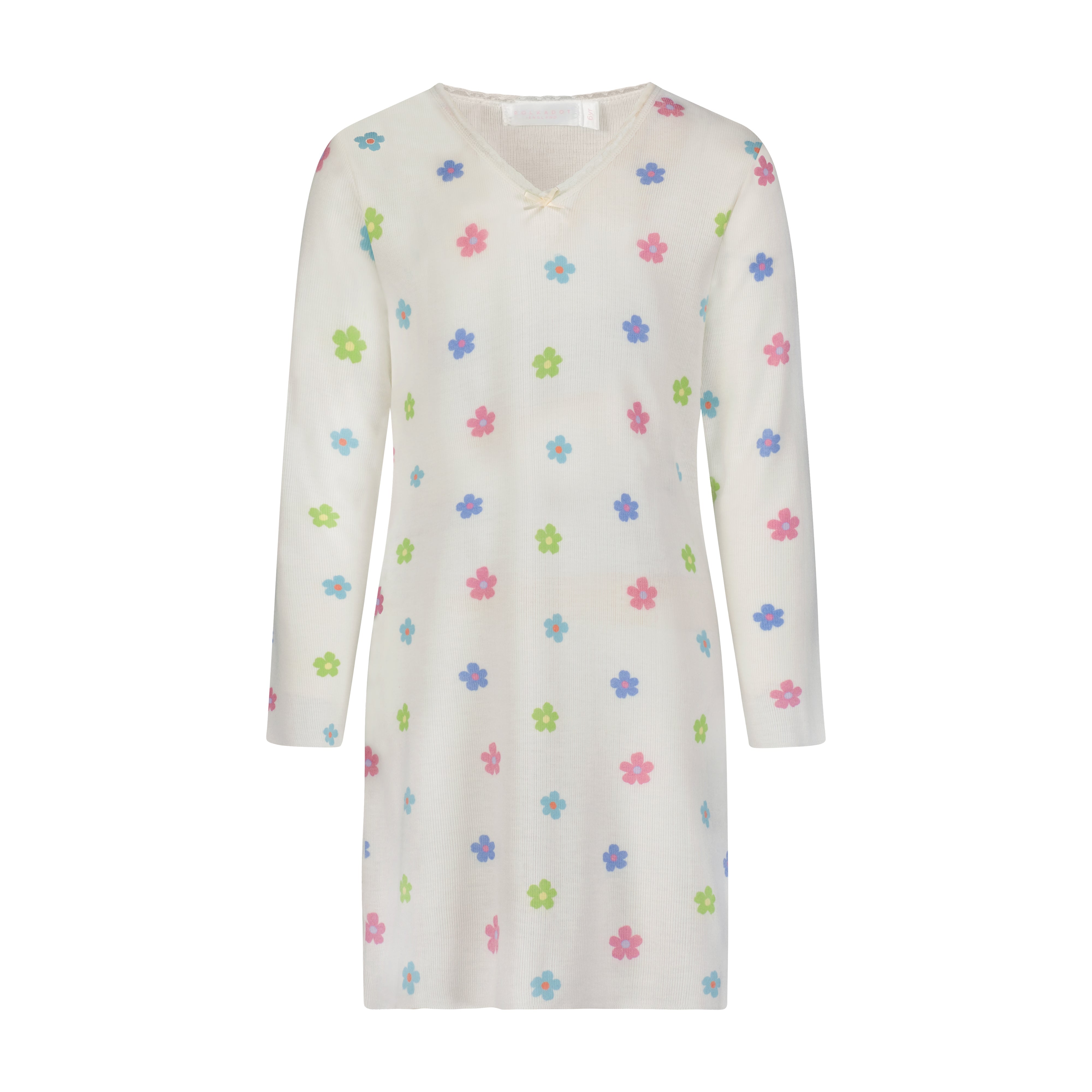 GIRLS TWIGGY FLOWER Print DRESS V Neck LS
