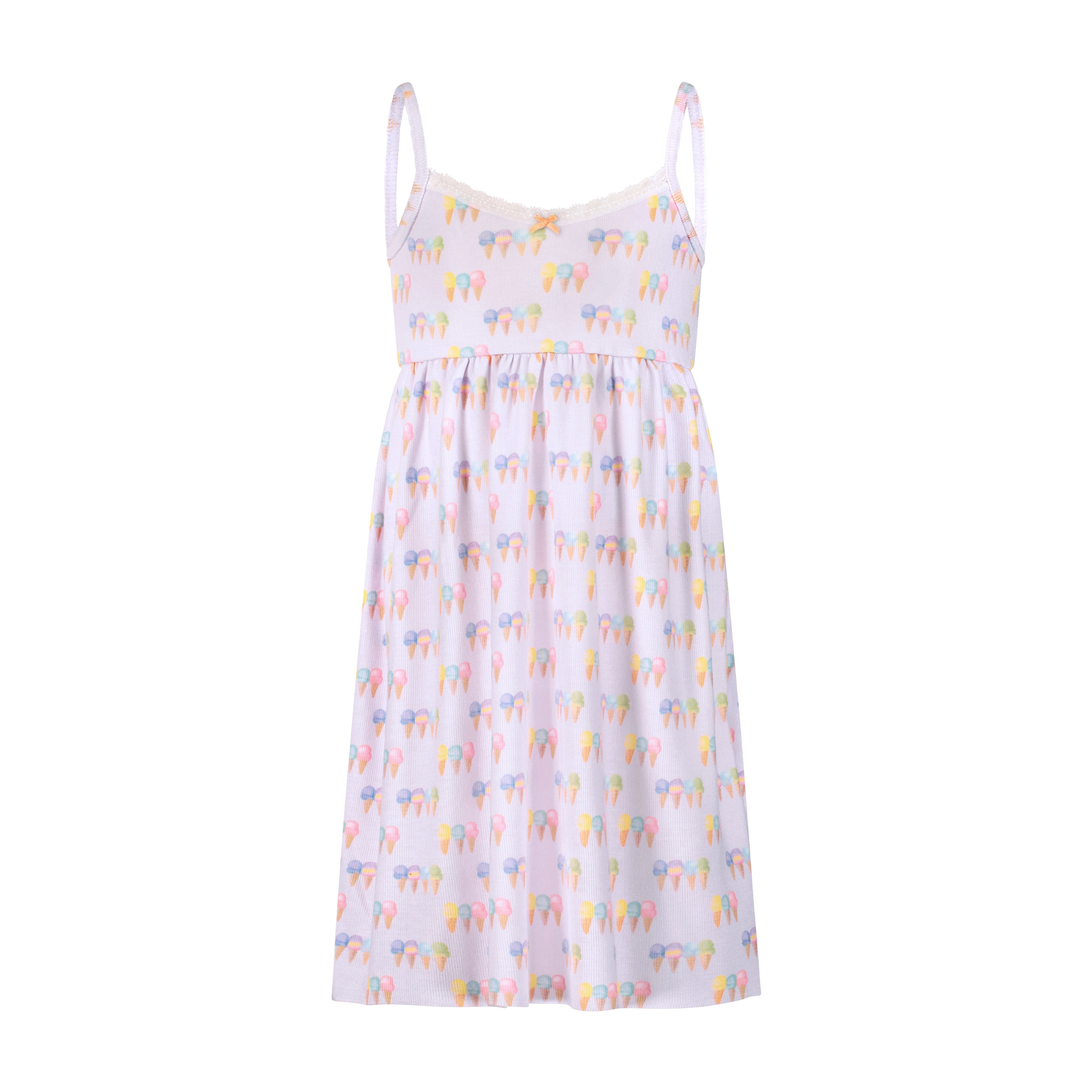 Girls Lee Babydoll Gown - Ice Cream Print