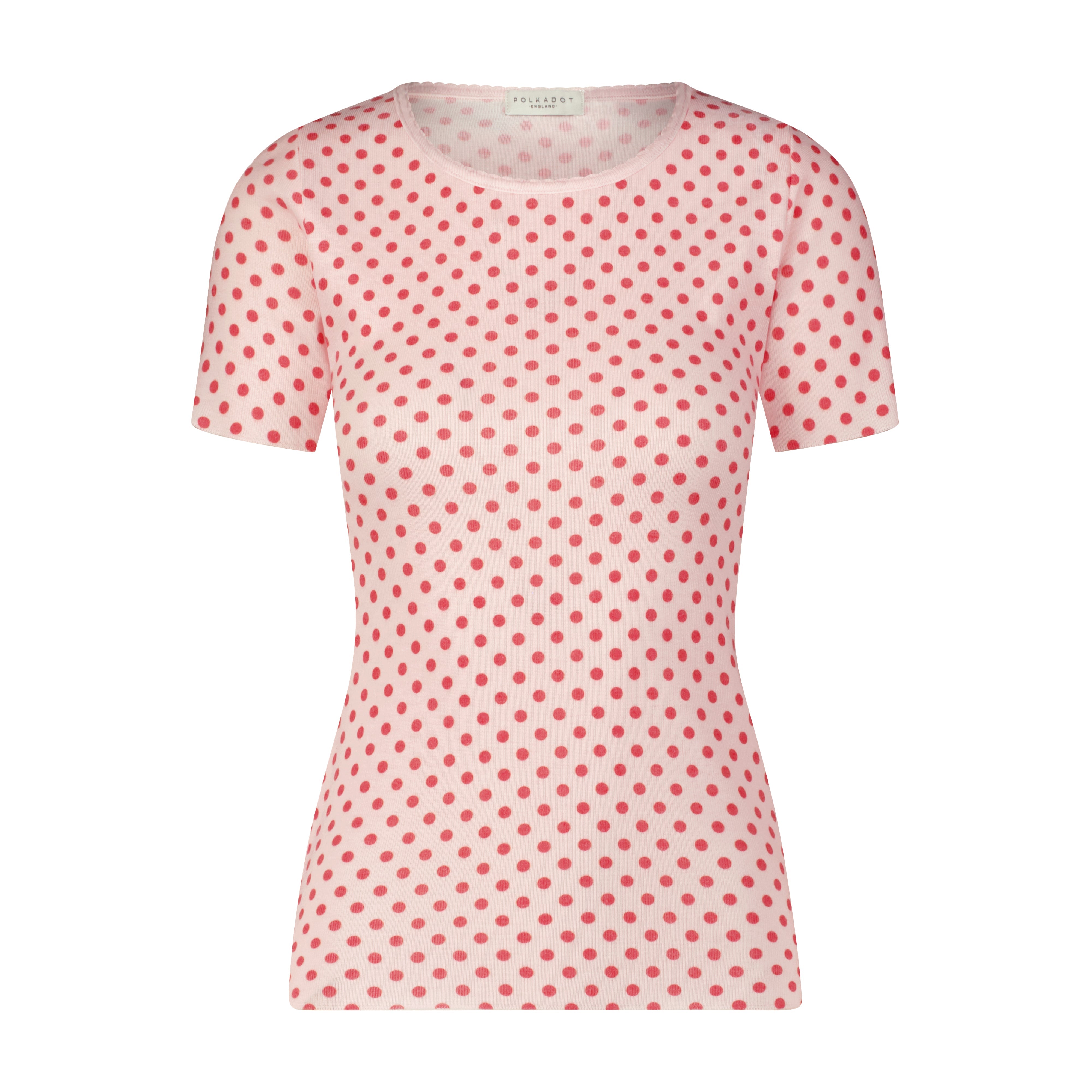 Julia Tee - Red Large Dot Print